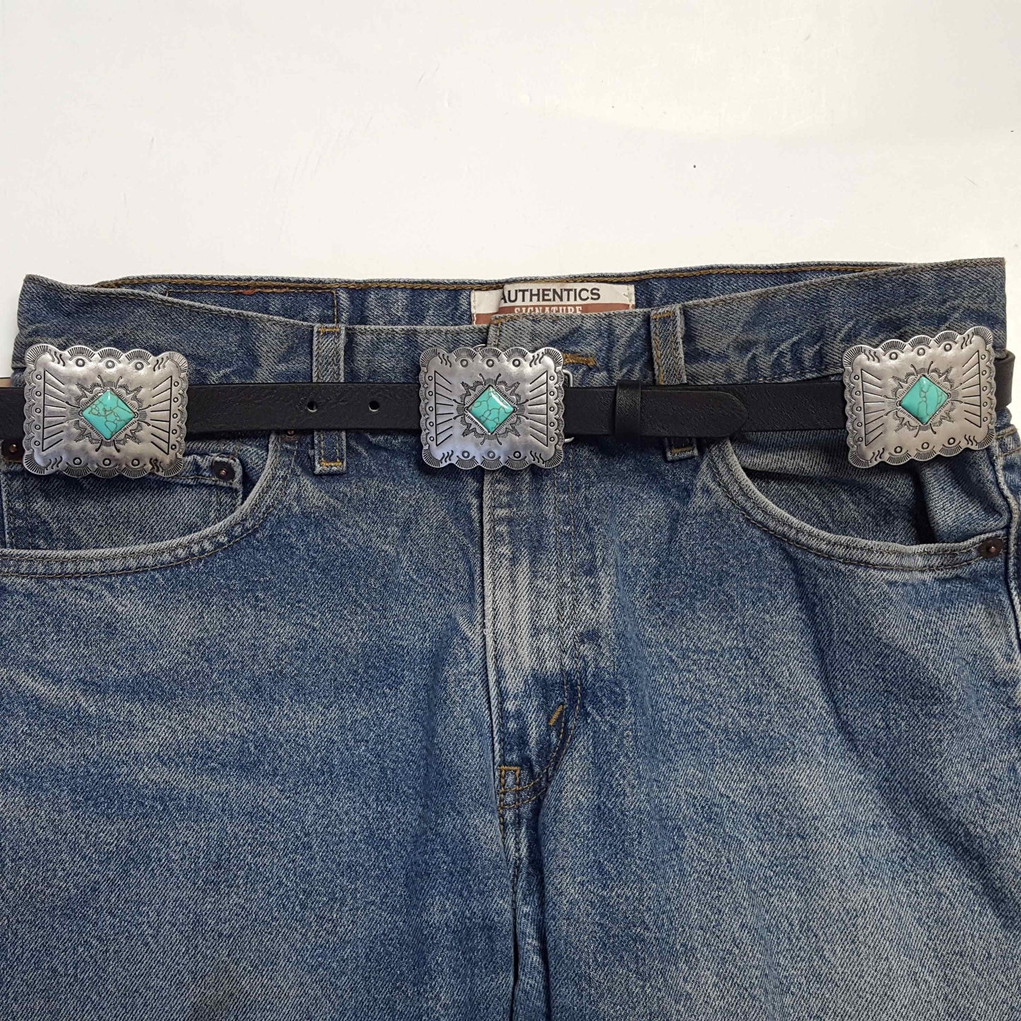 Concho: Trendy Rectangular western sliding concho