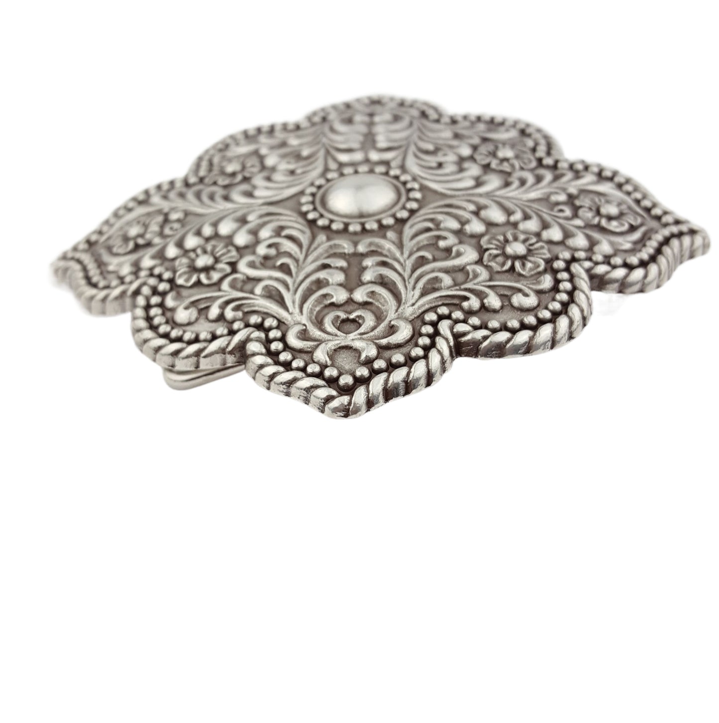 Buckle: Western Style Floral Shape Belt Buckle