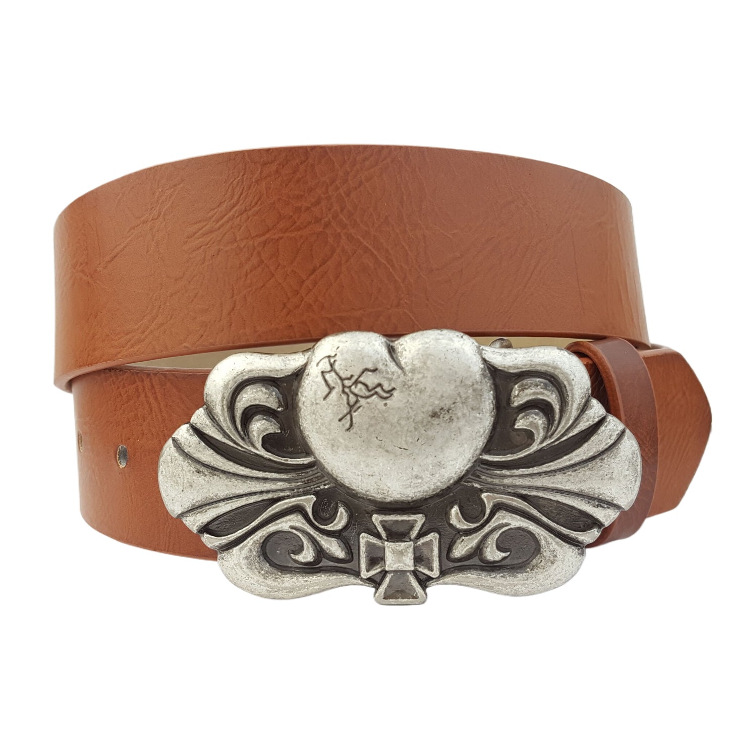 Belt Sale: Silver Heart Buckle Belt