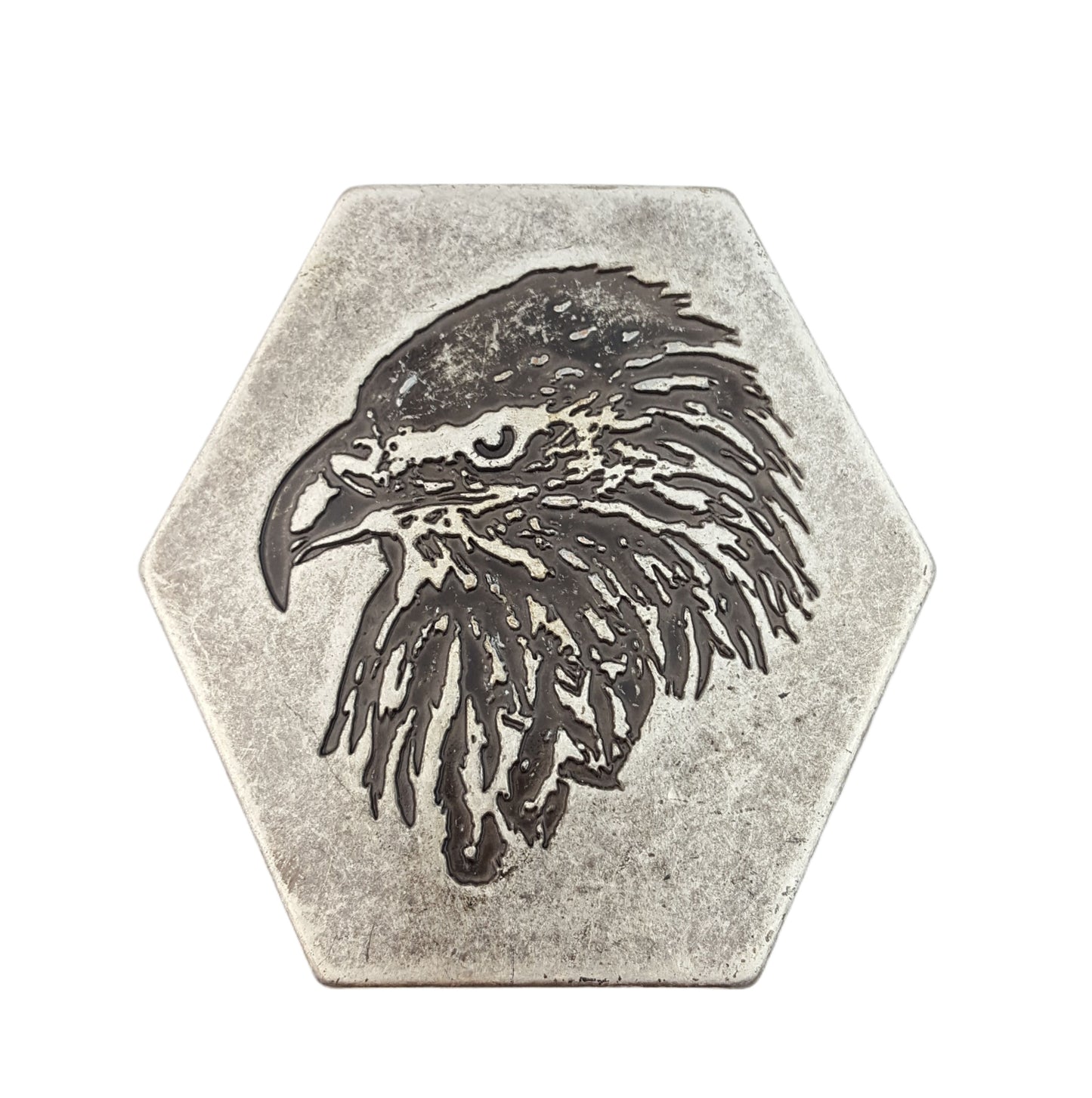 Buckle Sale: Silver Eagle Buckle in Hexagon Shape