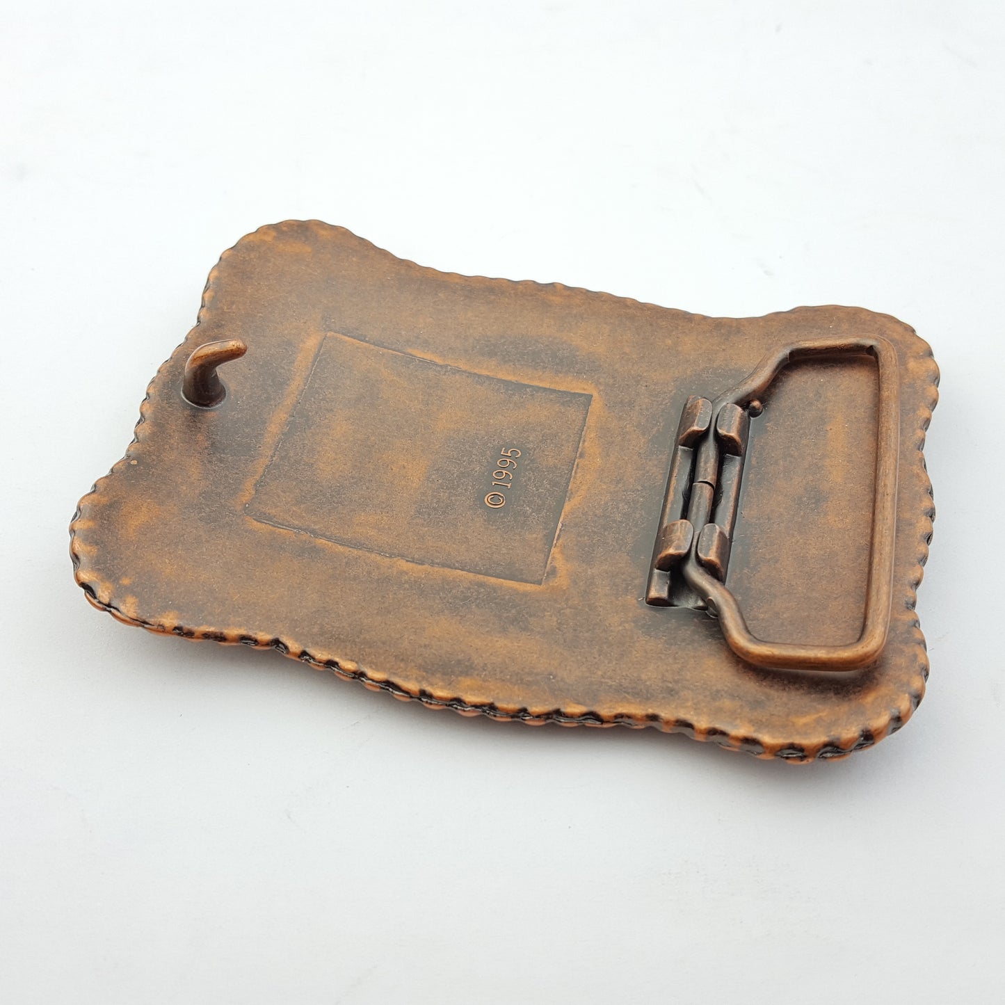 Buckle: Western Long Horn Buckle in Copper or Brass Finish