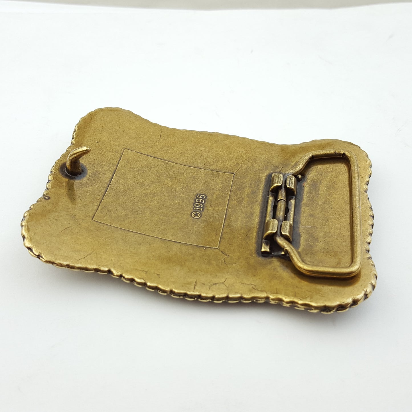 Buckle: Western Long Horn Buckle in Copper or Brass Finish