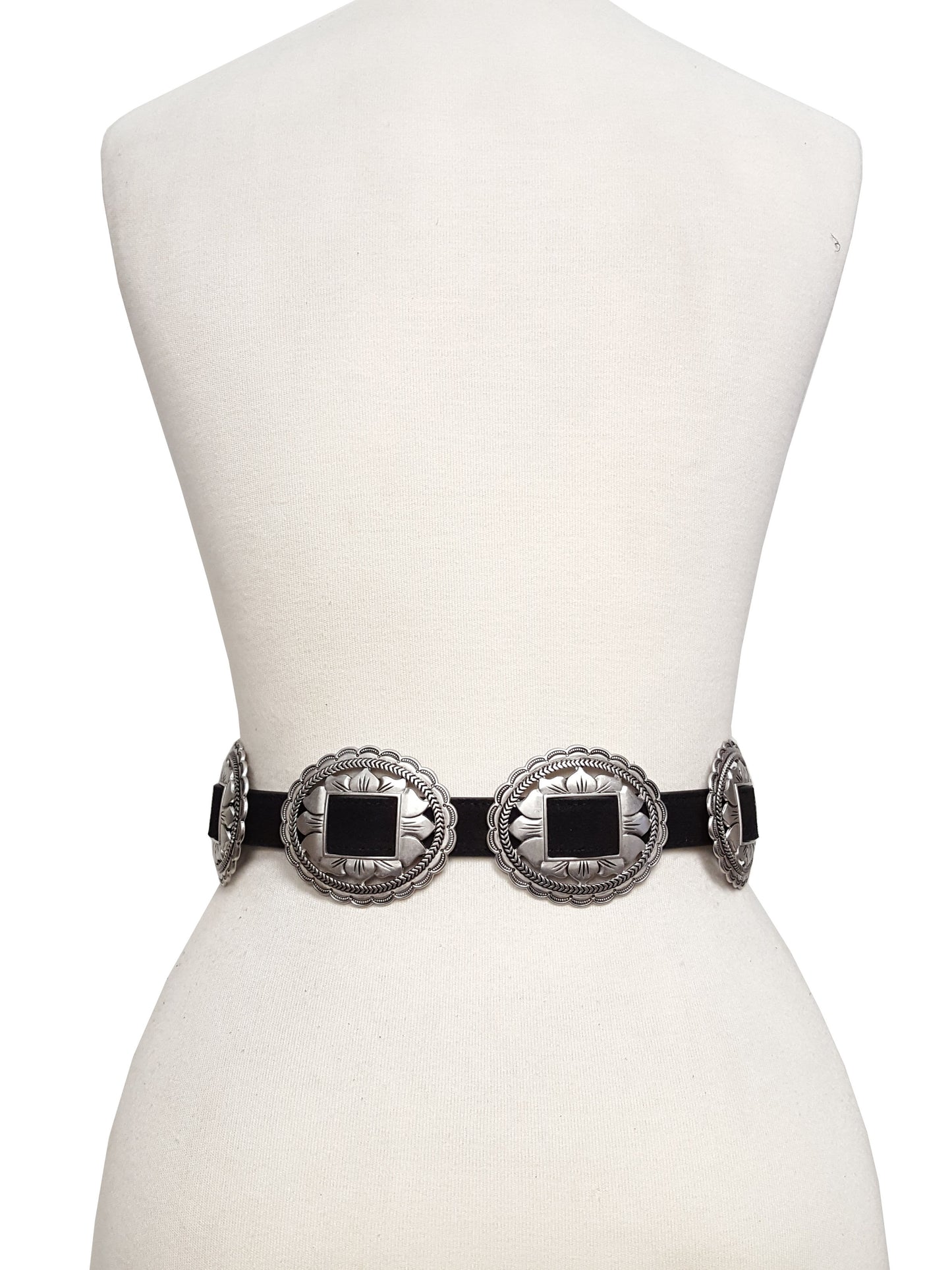 Concho: Popular Floral Design Oval Sliding concho