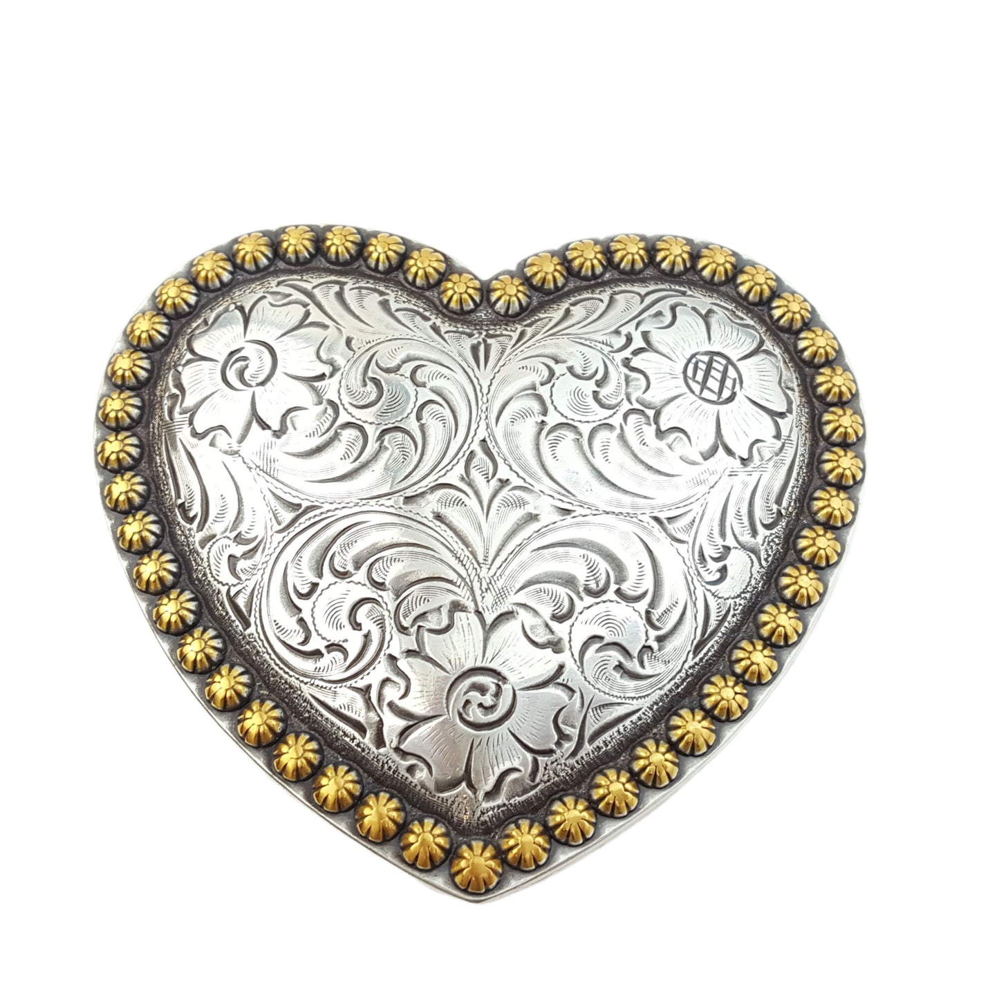 Buckle: Western Statement Heart Buckle