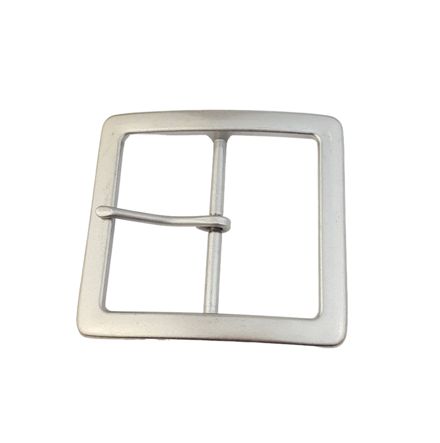 Buckle: Wide, Almost Square Shape Silver Buckle