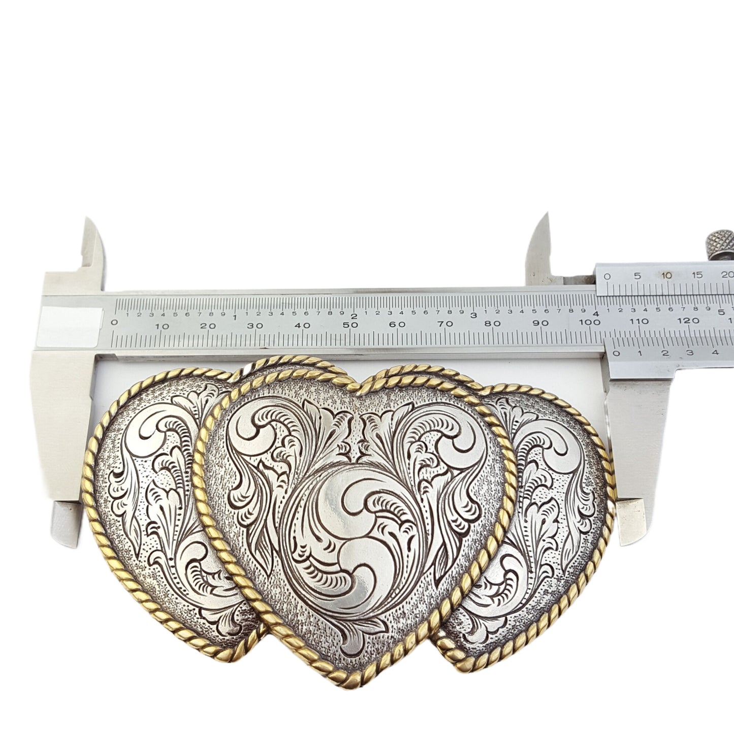 Buckle: Western-Inspired Triple Heart Buckle