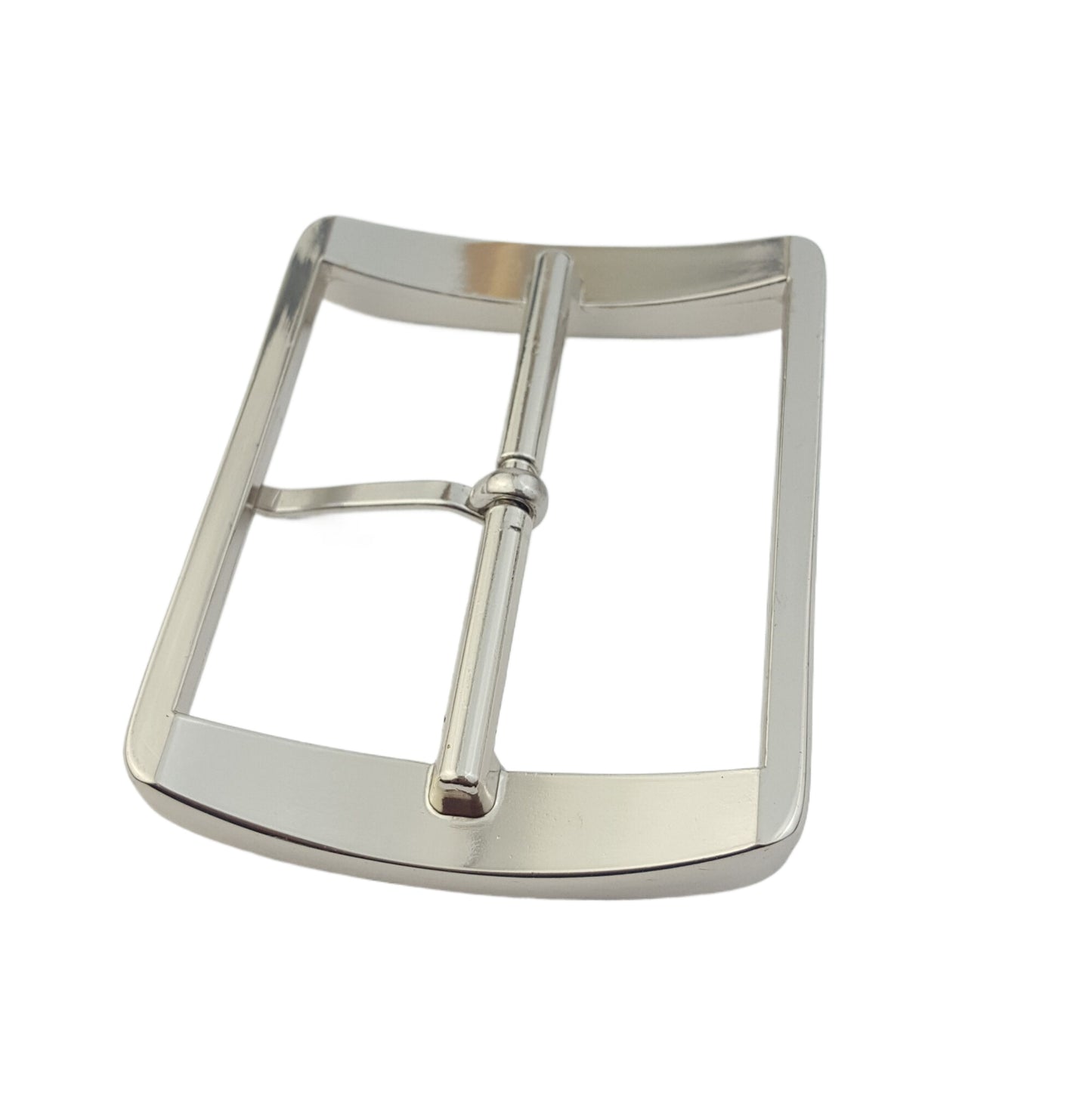 Buckle: Wide Silver Center Bar Buckle