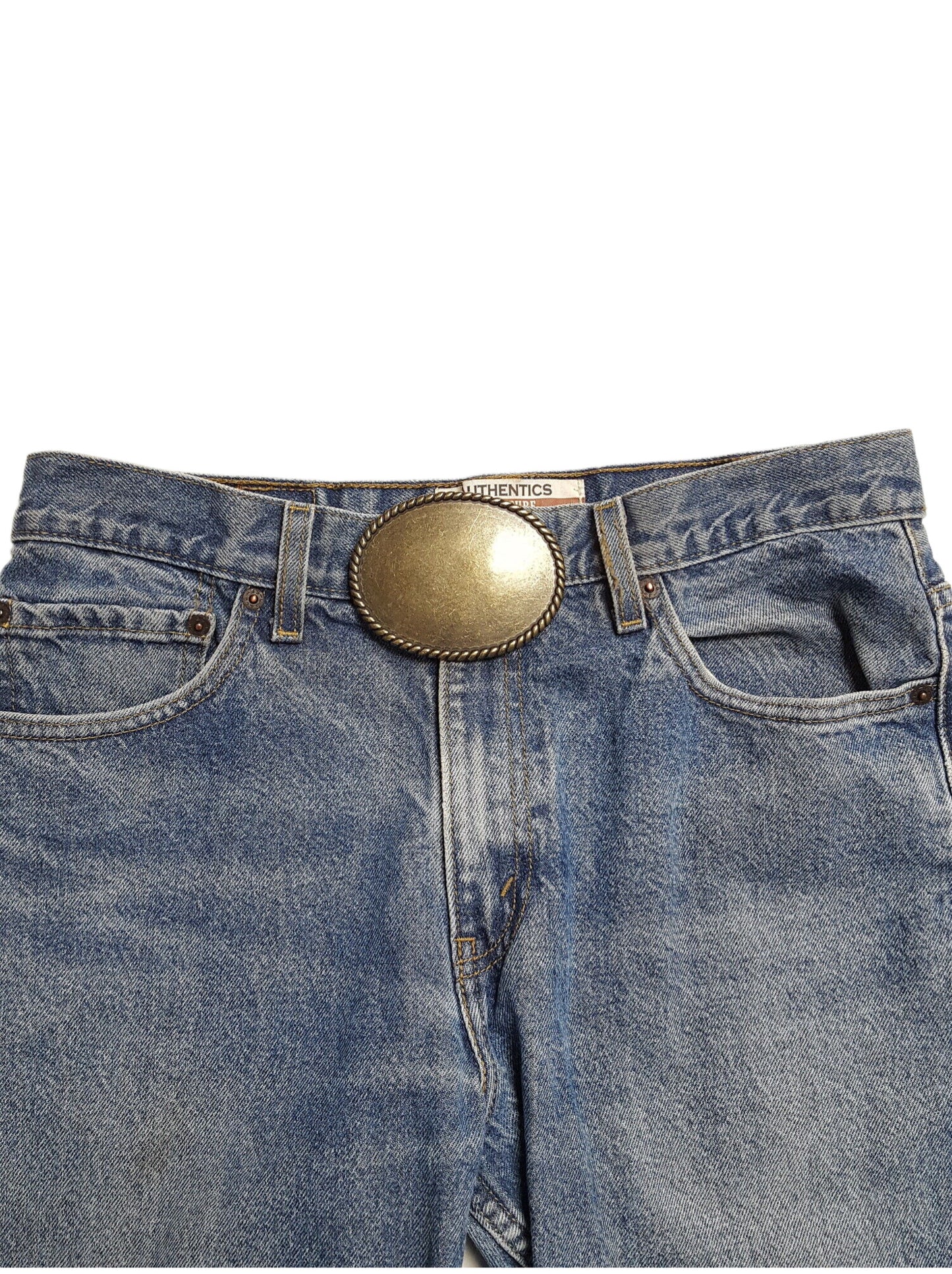 Buckle: Western Oval Rope edge Belt Buckle