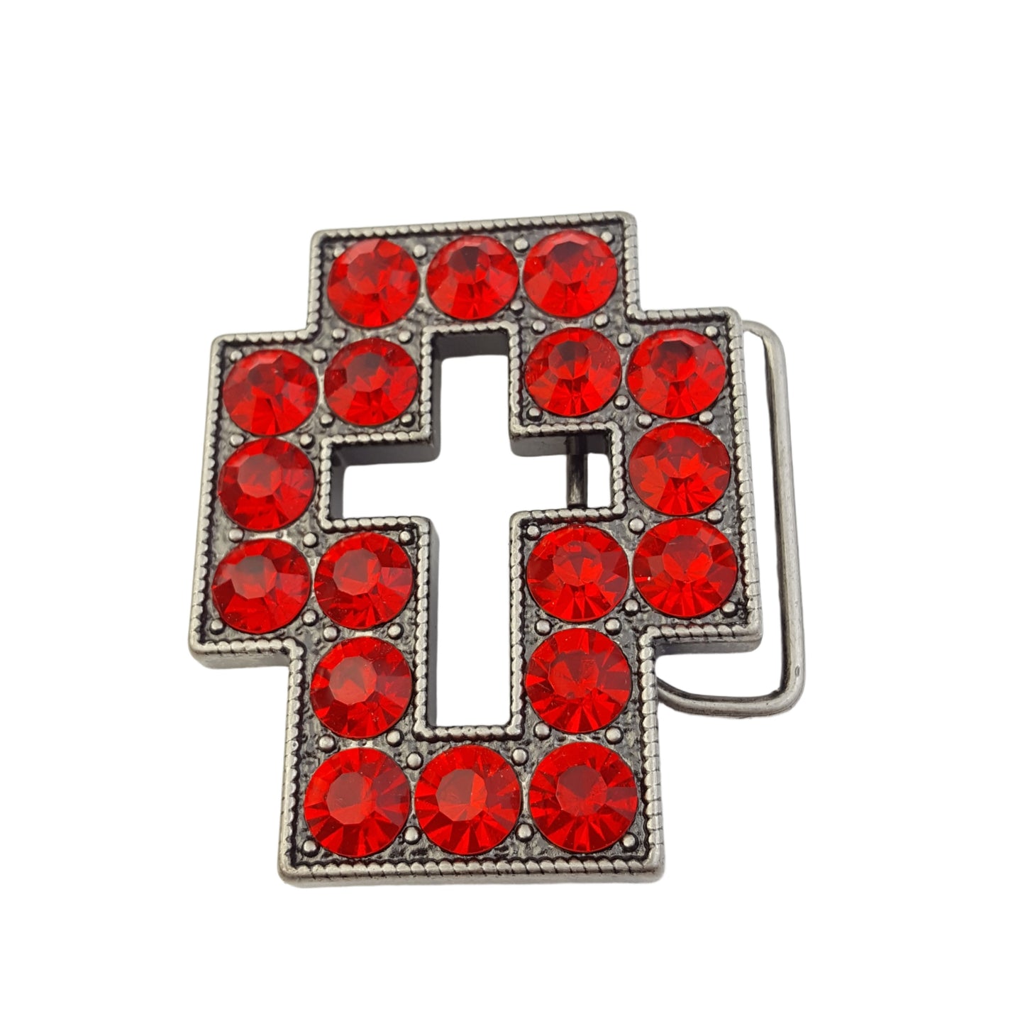 Buckle: Cross Shape Buckle with big crystals