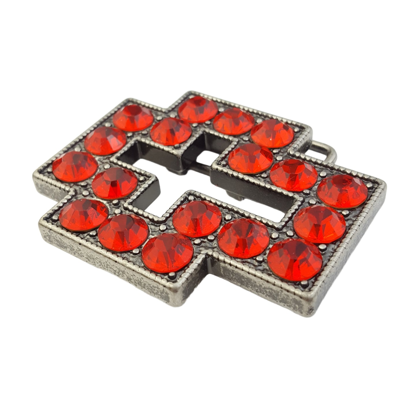 Buckle: Cross Shape Buckle with big crystals