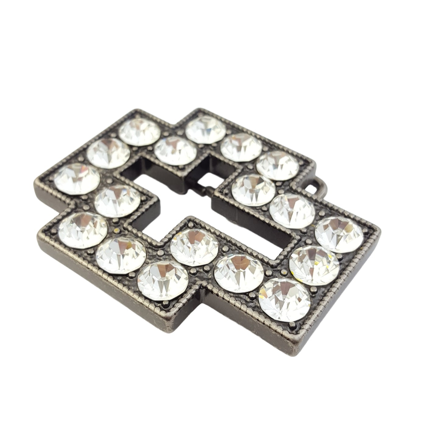 Buckle: Cross Shape Buckle with big crystals