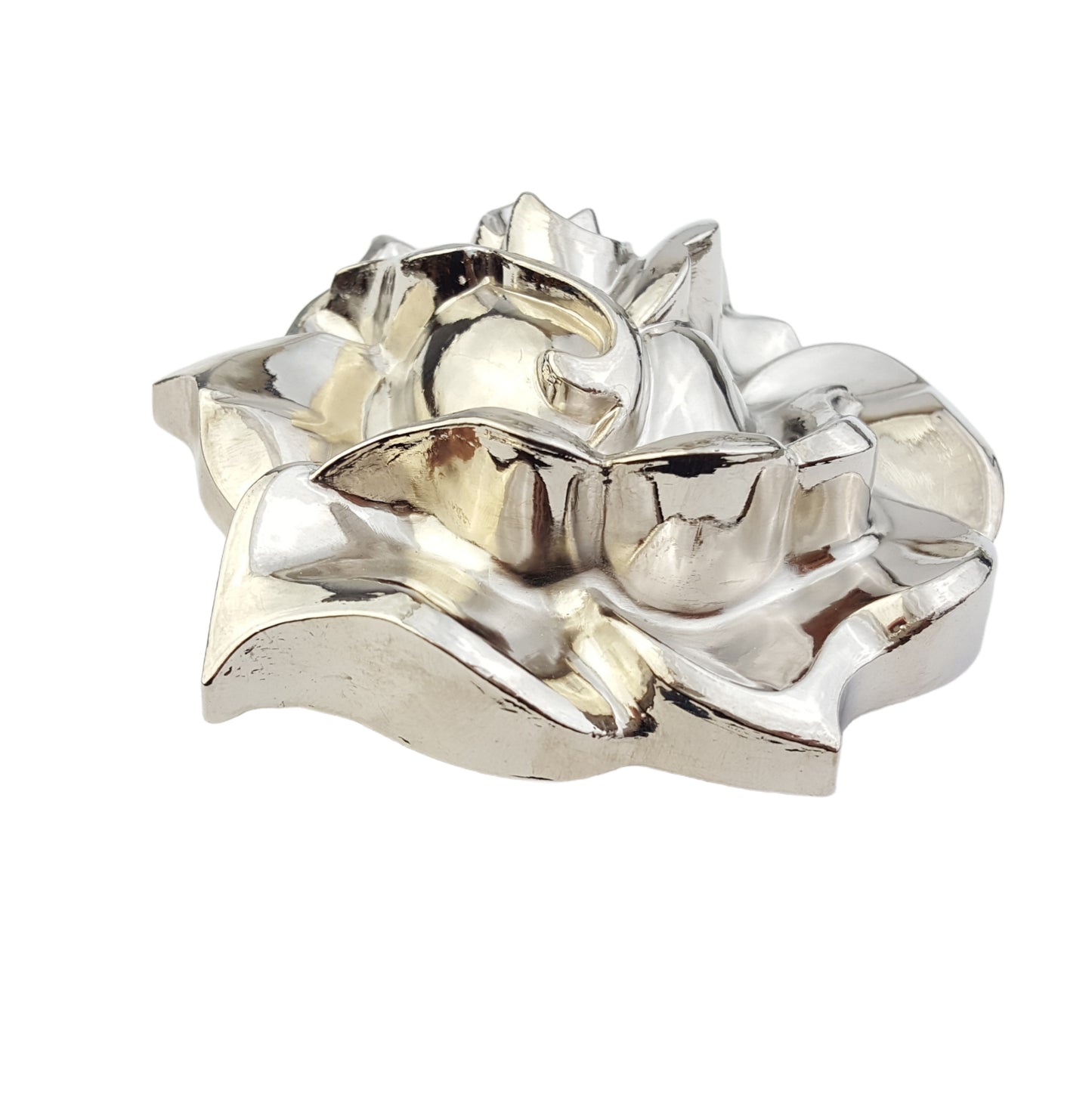 Buckle Sale: Big Rose Silver Chrome Belt Buckle