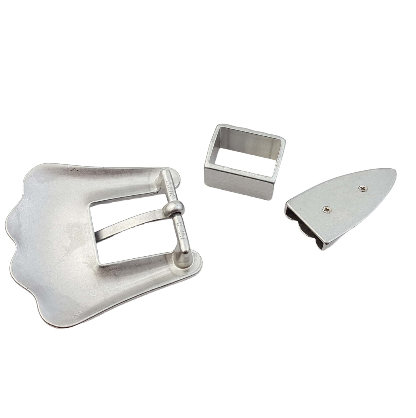Buckle: Western Style Buckle set for skinny belt strap
