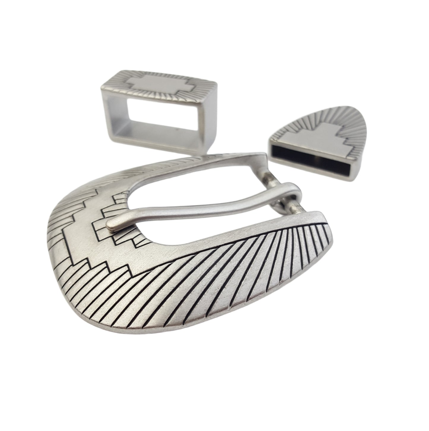 Buckle: Western Style Buckle set for 1" wide belt