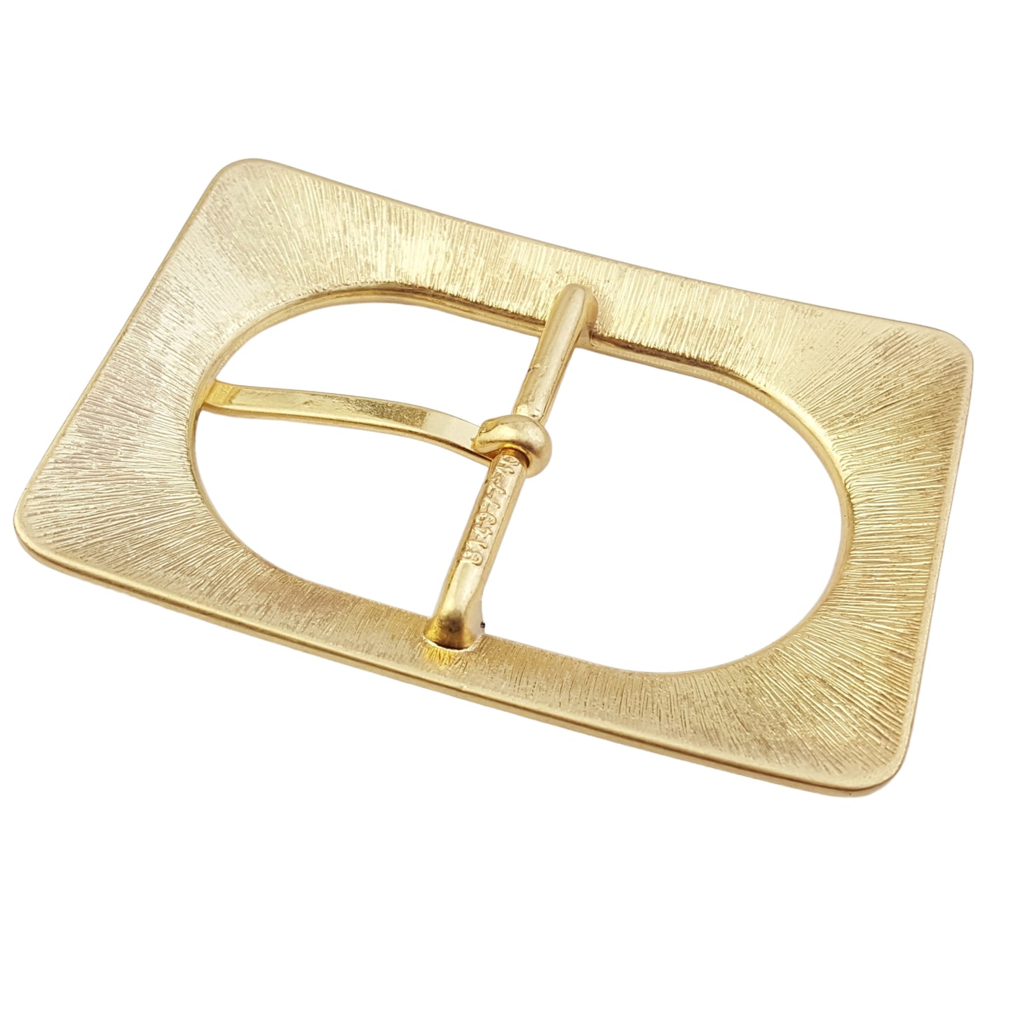 Buckle: Rectangular Gold Basic Jean Buckle