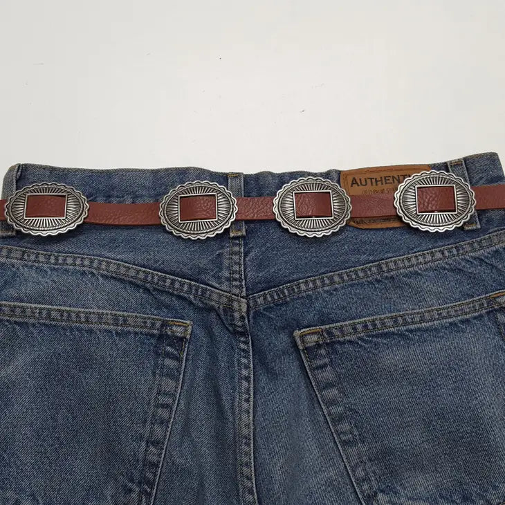 Belt: Western-Inspired Concho Belt