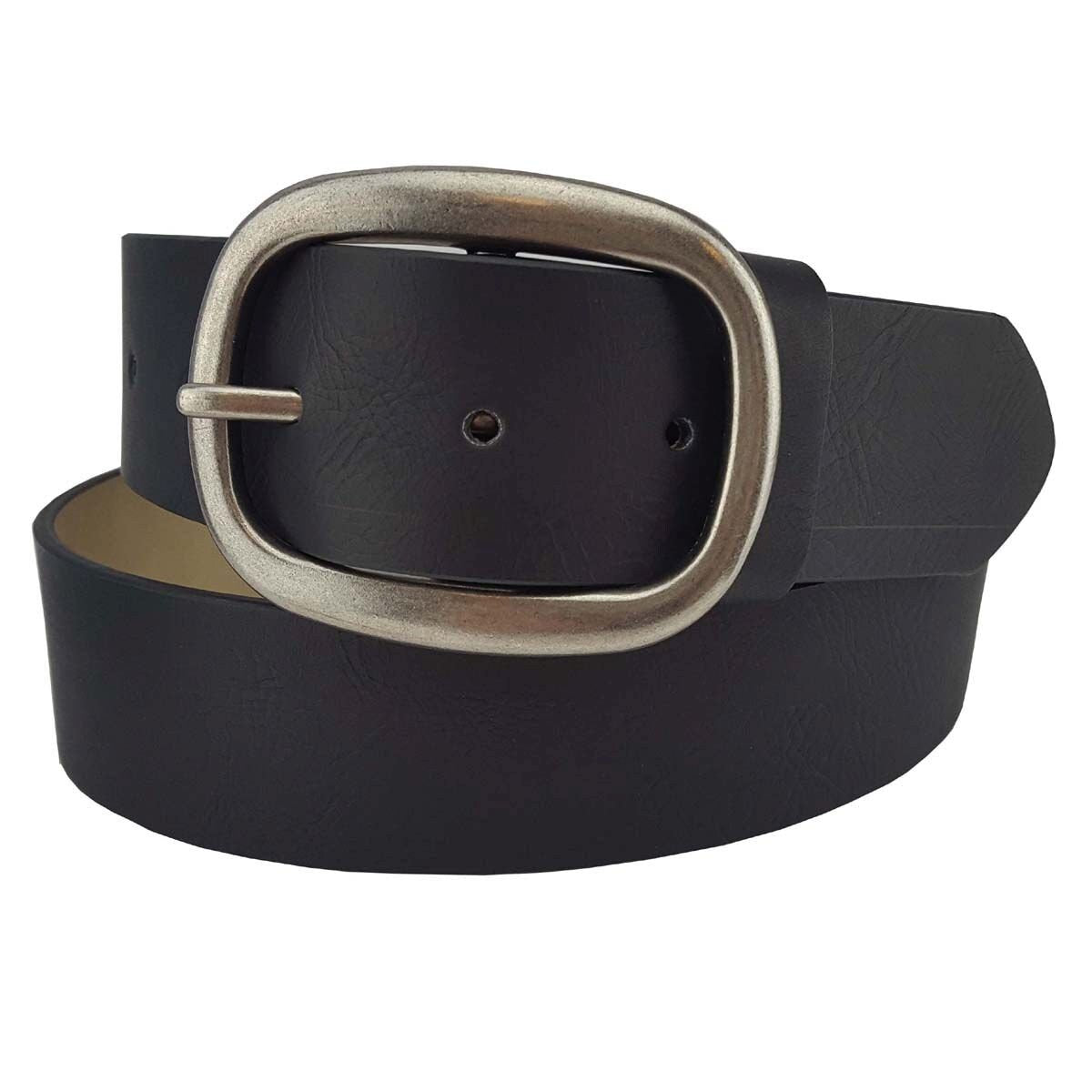 Belt: Non-Animal, Vegan Belt with an oval buckle or square