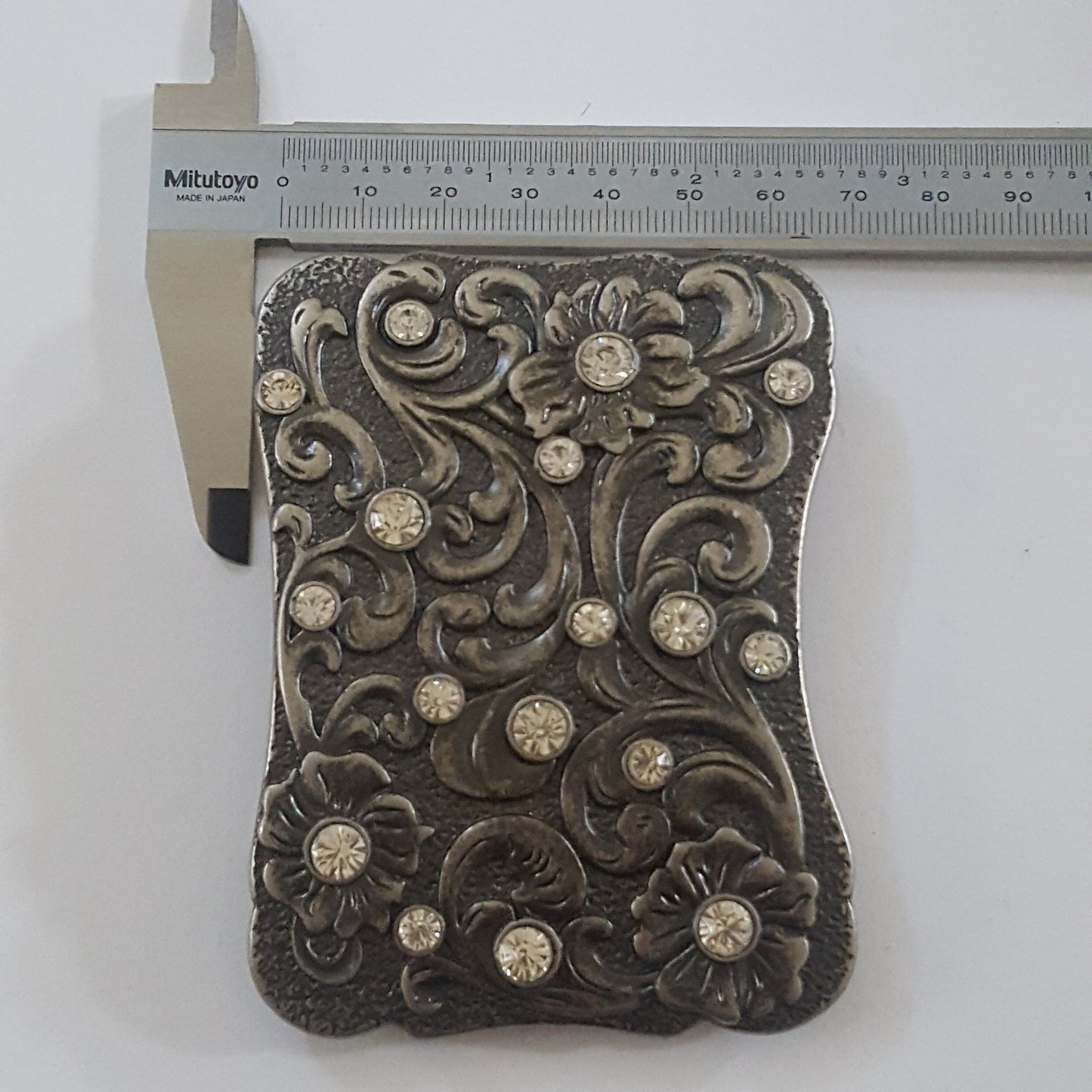 Buckle Sale: Western Crystal Buckle with Floral Pattern