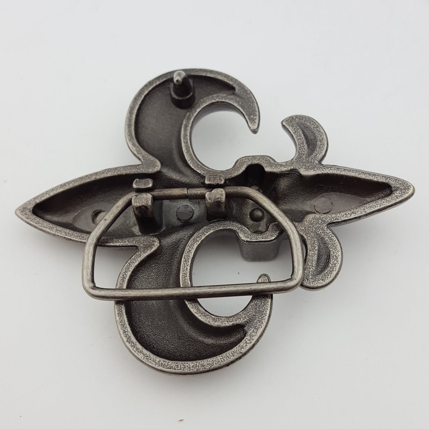 Buckle Sale: Dark Silver Fleur De Lis Belt Buckle