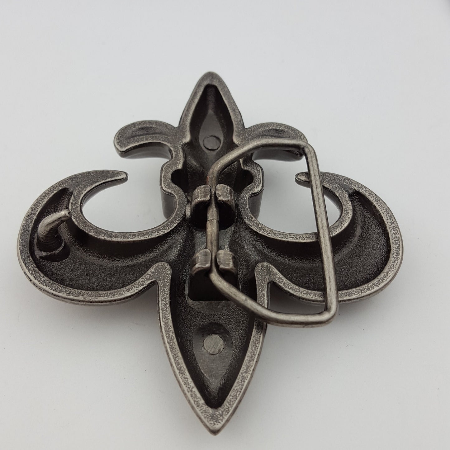 Buckle Sale: Dark Silver Fleur De Lis Belt Buckle