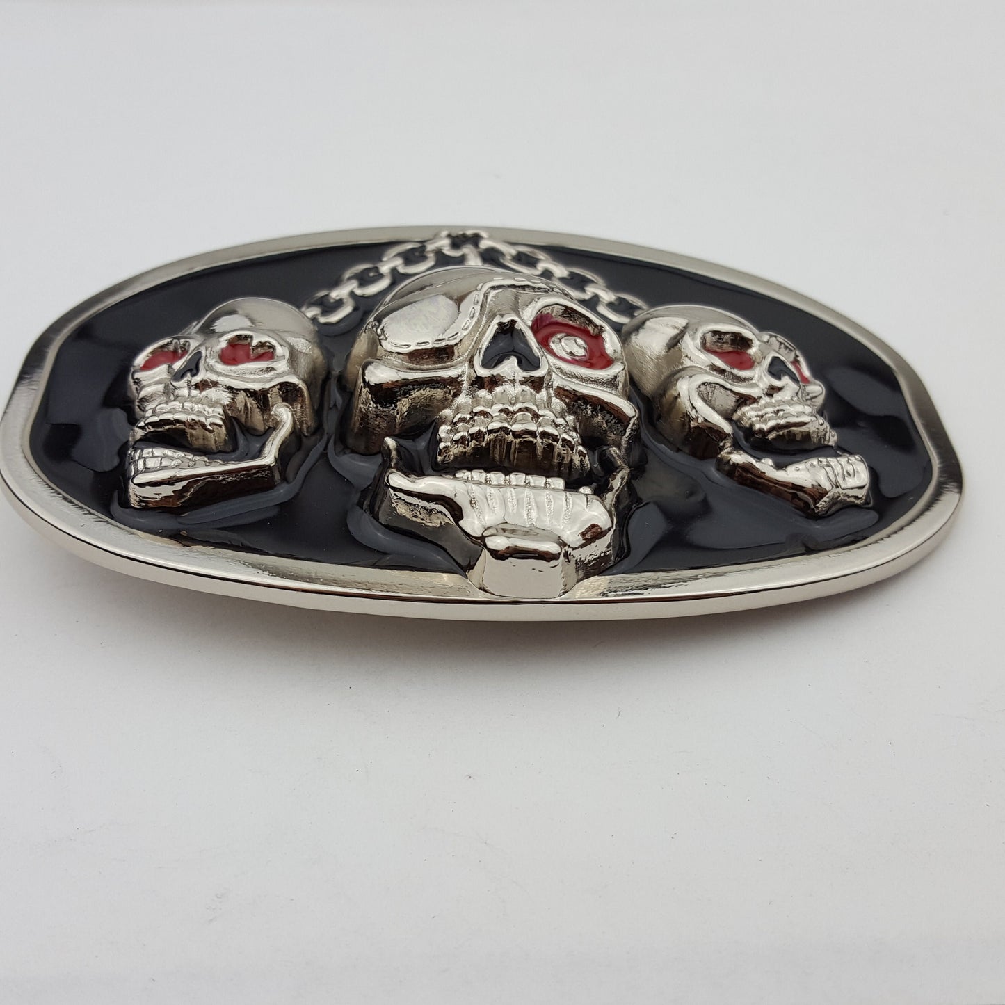 Buckle sale: Pirate Skulls with Chain Belt Buckle