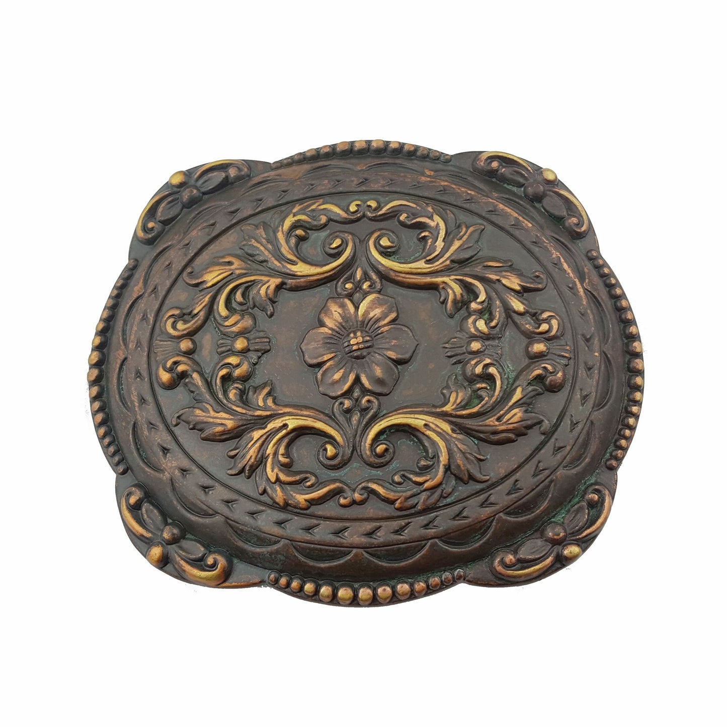 Buckle: Vintage Brass with patina on random spots