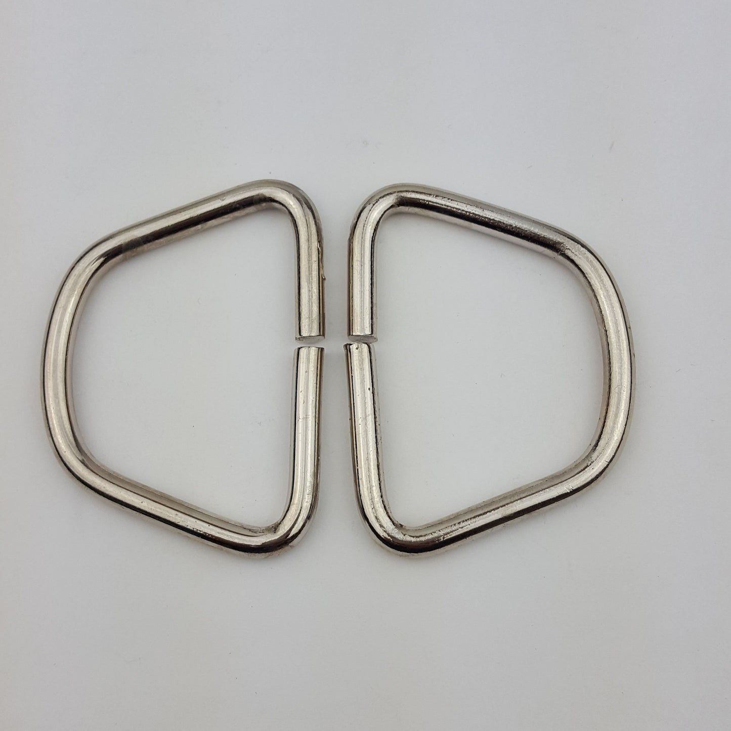 Hardware Sale: Pair of wide silver D rings