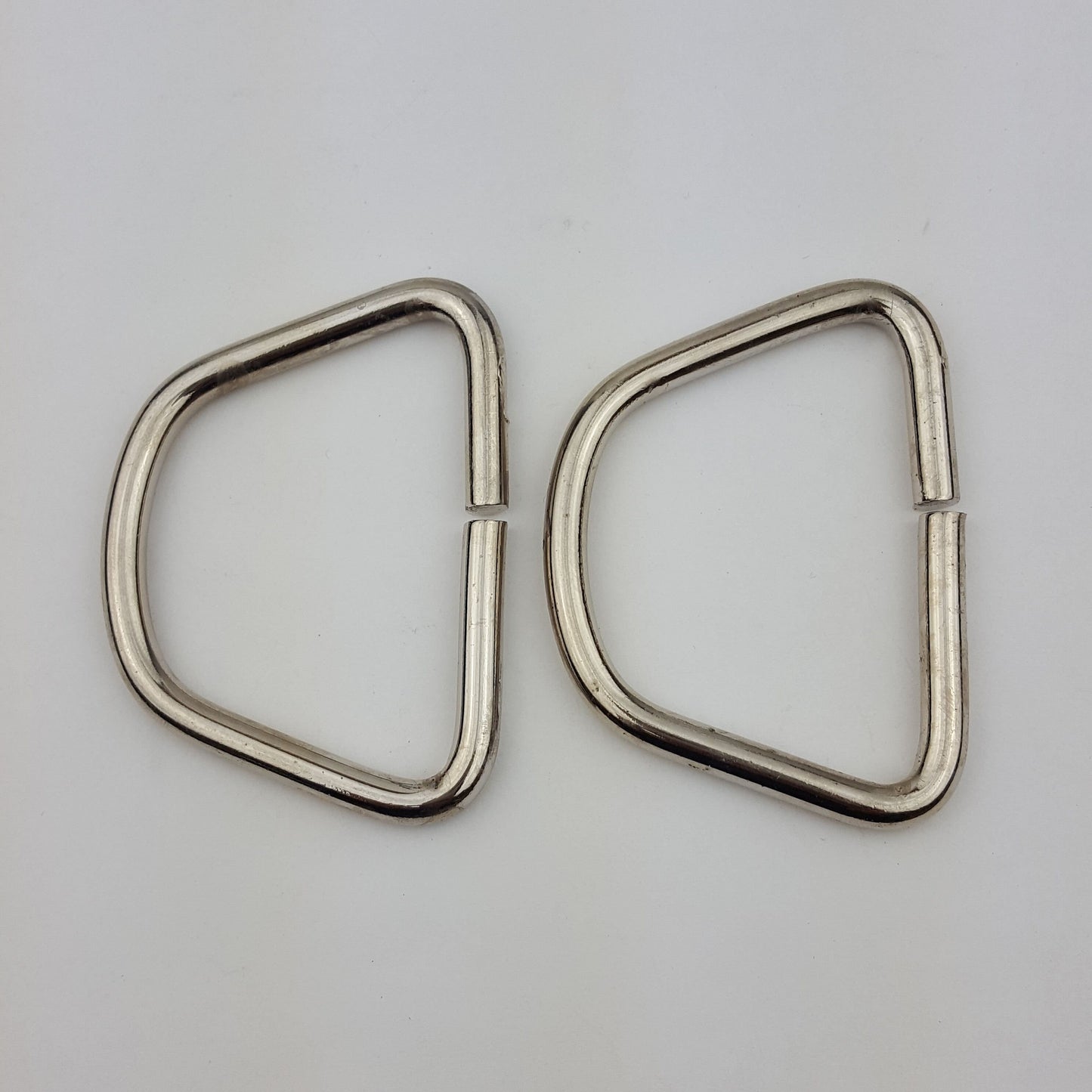 Hardware Sale: Pair of wide silver D rings