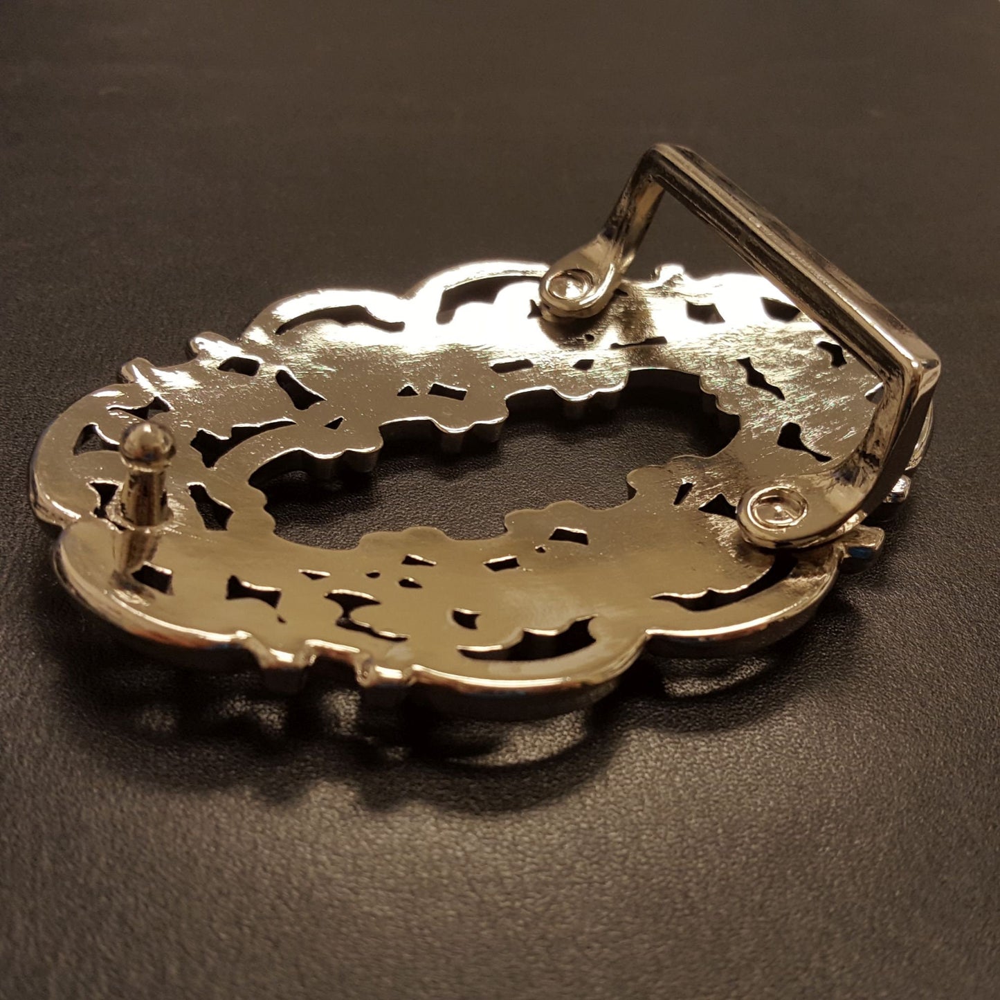 Buckle Sale: Oval Colored Enamel Floral Belt Buckle