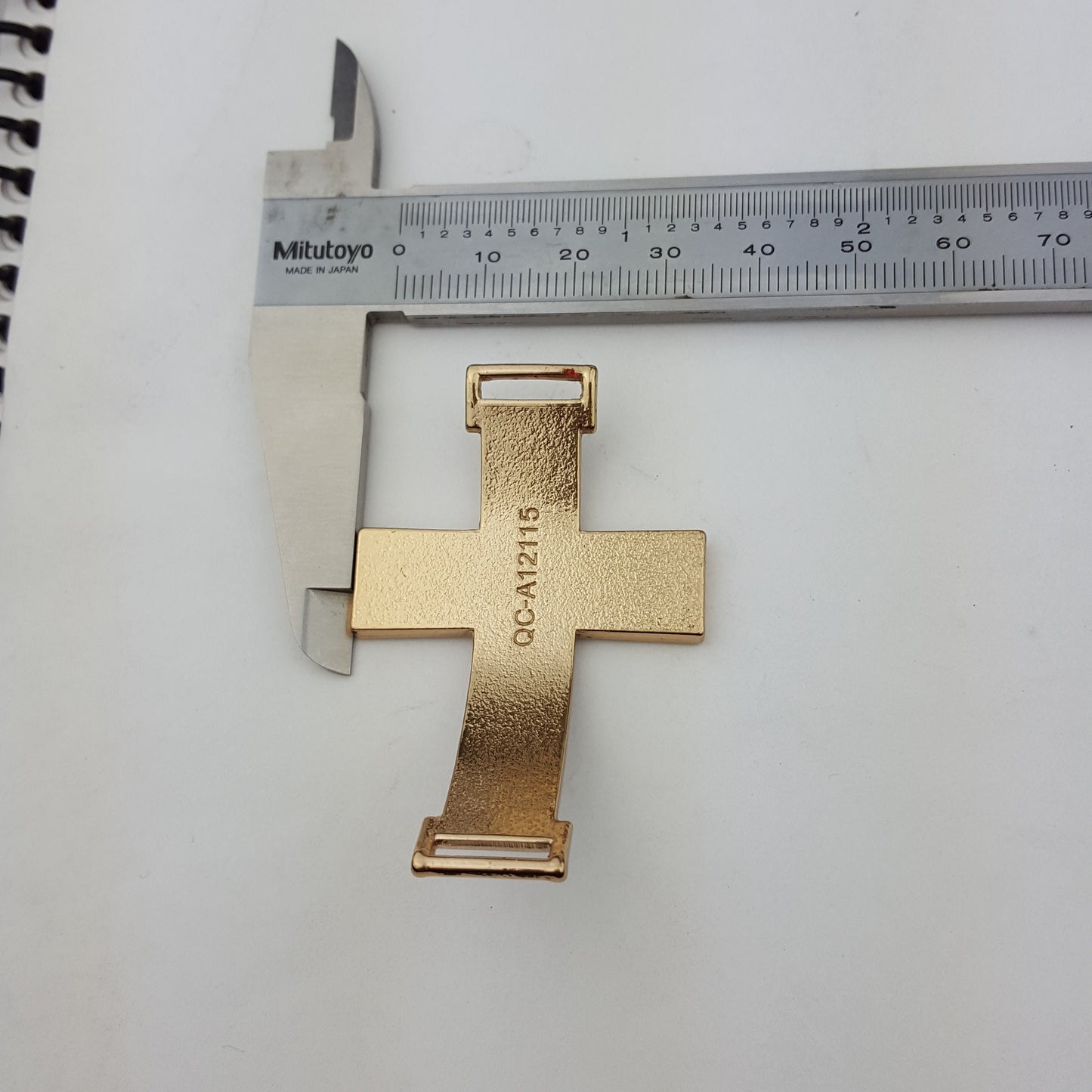 Bracelet Part: Gold Christian Cross Ornament for cuff