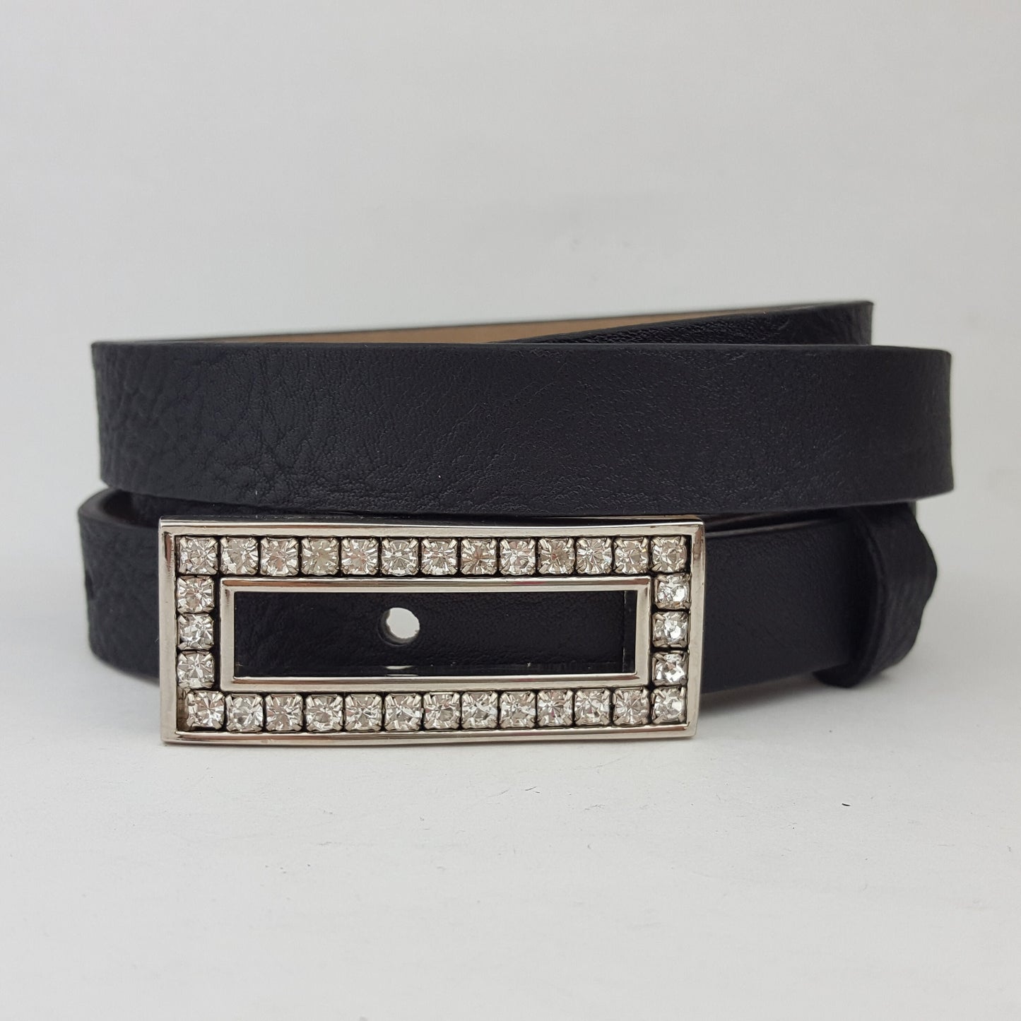 Belt: Classic Rhinestone Skinny Belt