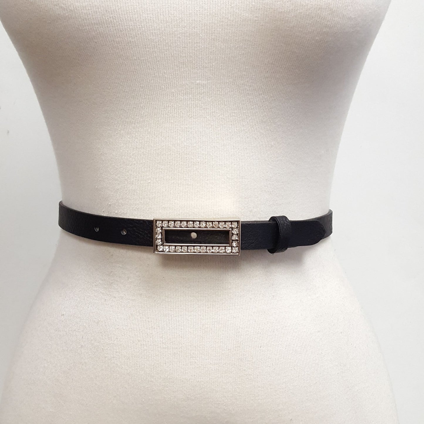 Belt: Classic Rhinestone Skinny Belt