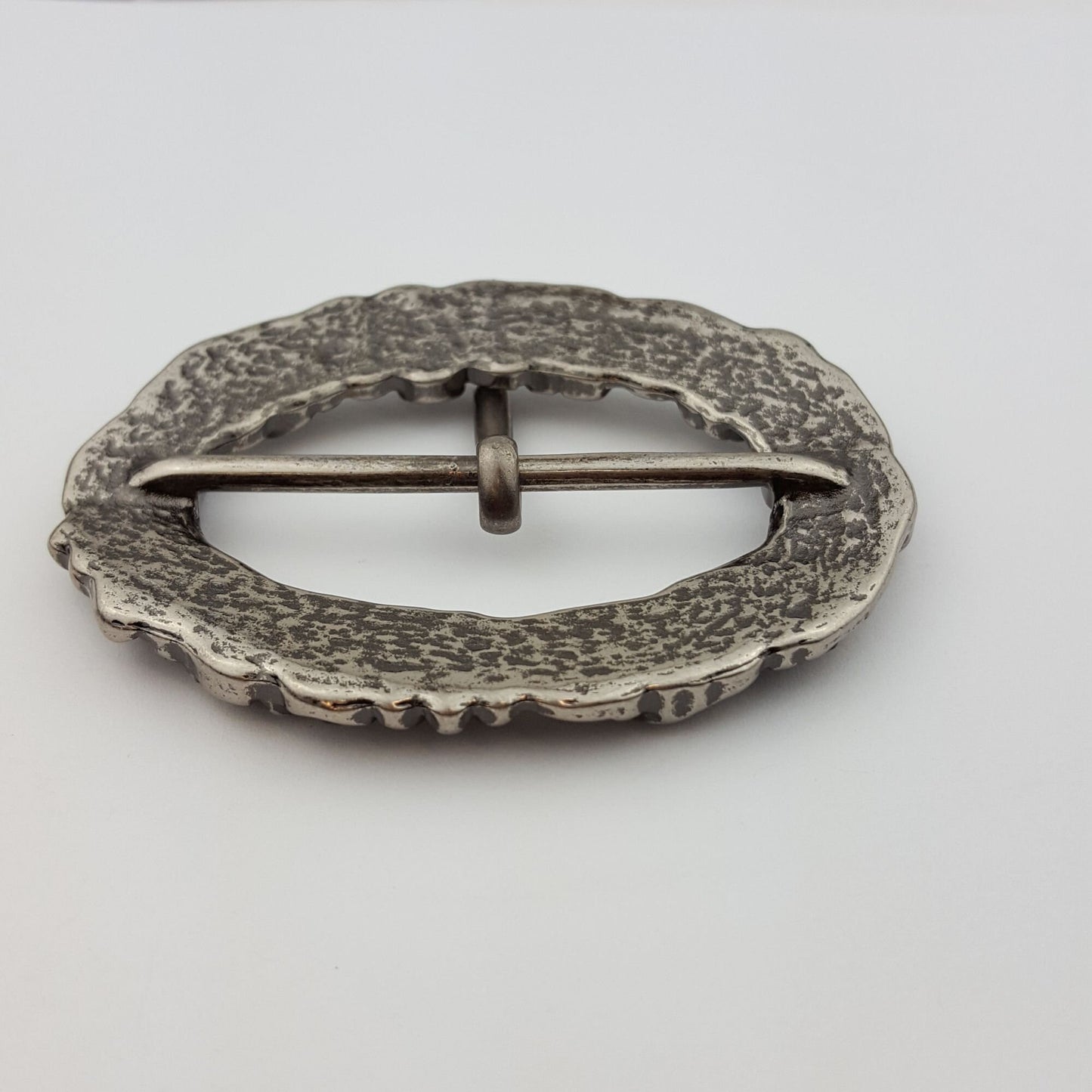 Buckle Sale: Oval Floral Belt Buckle Jet Crystal stone
