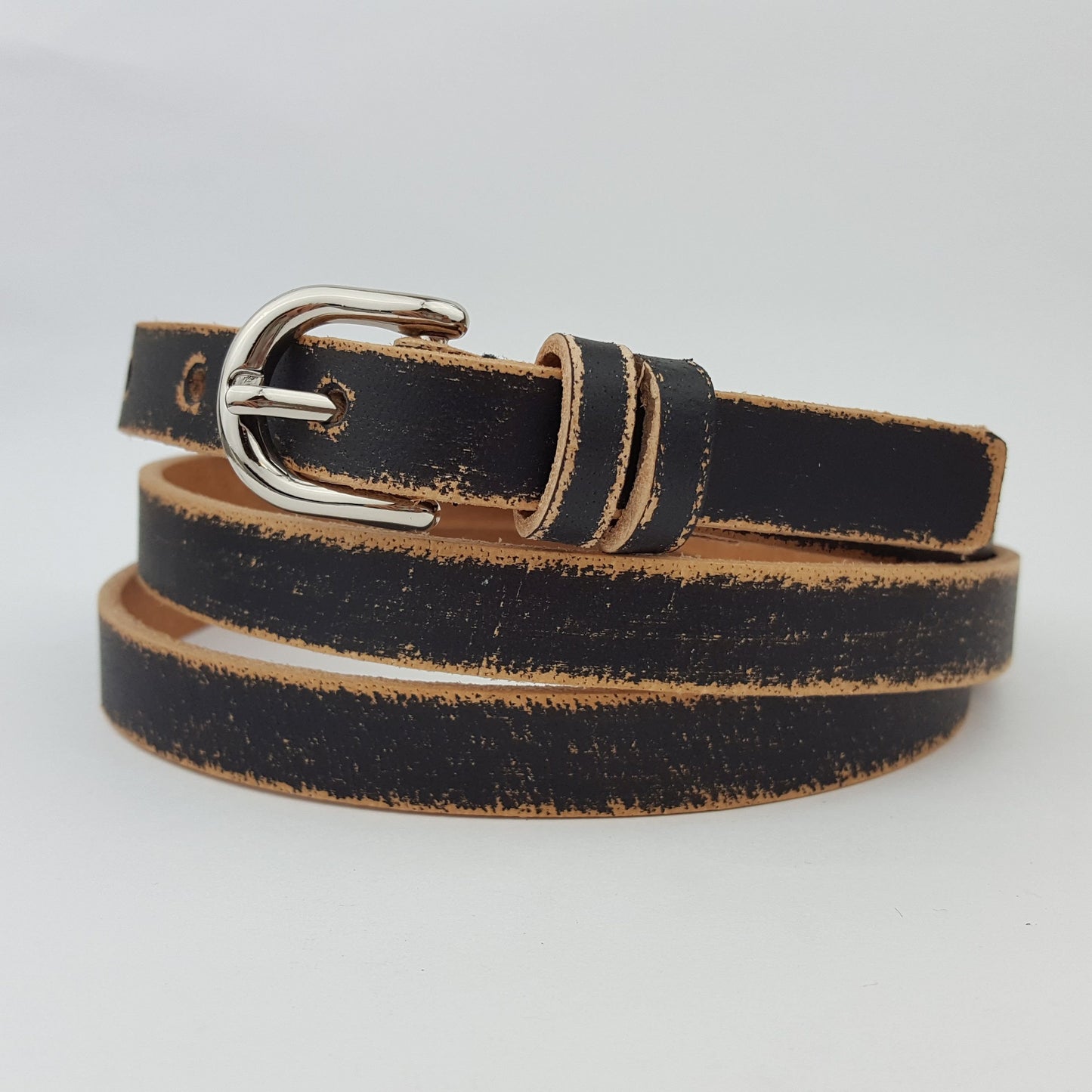 Belt: Western Genuine Distressed Leather belt