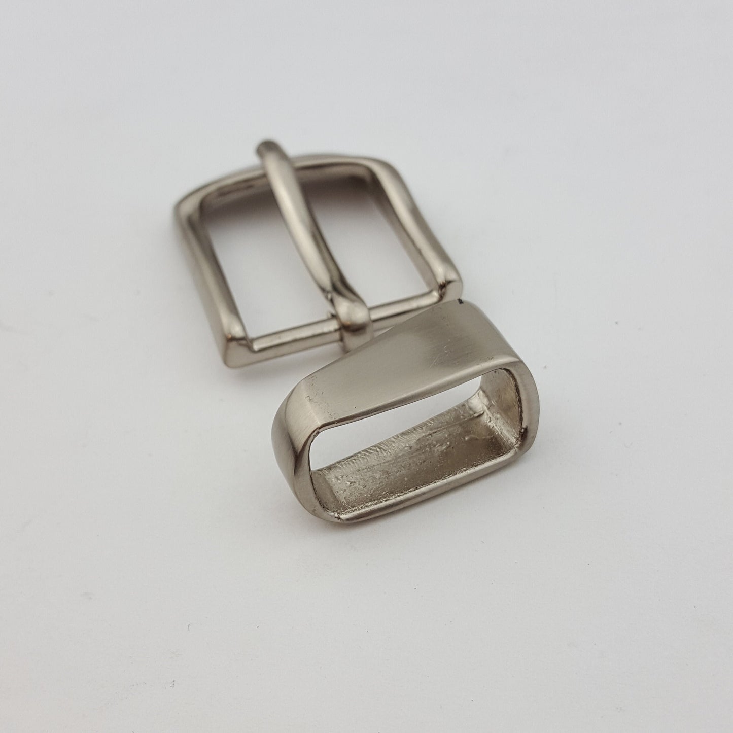 Buckle: Lady Silver Buckle and Loop set for Skinny Belt