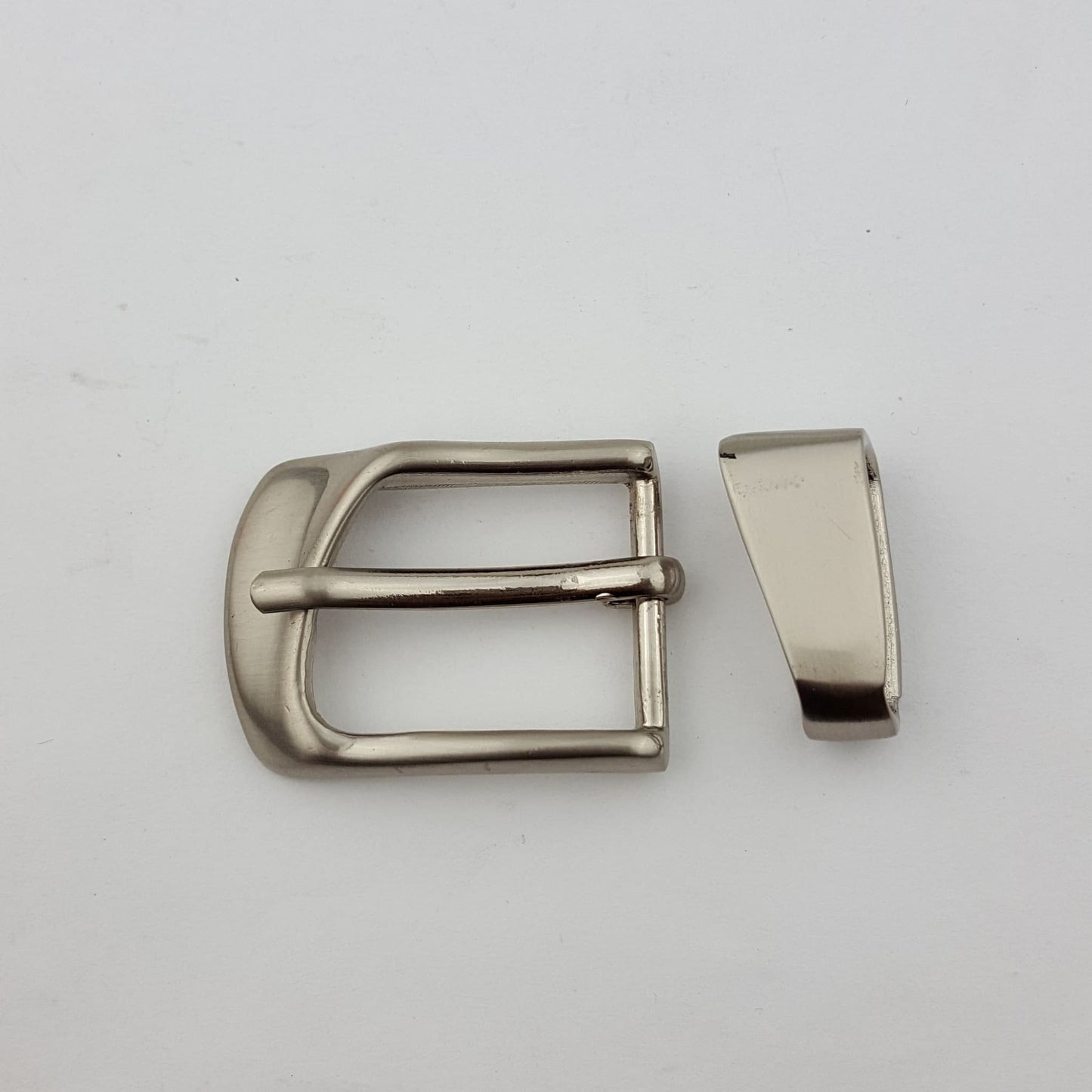 Buckle: Lady Silver Buckle and Loop set for Skinny Belt