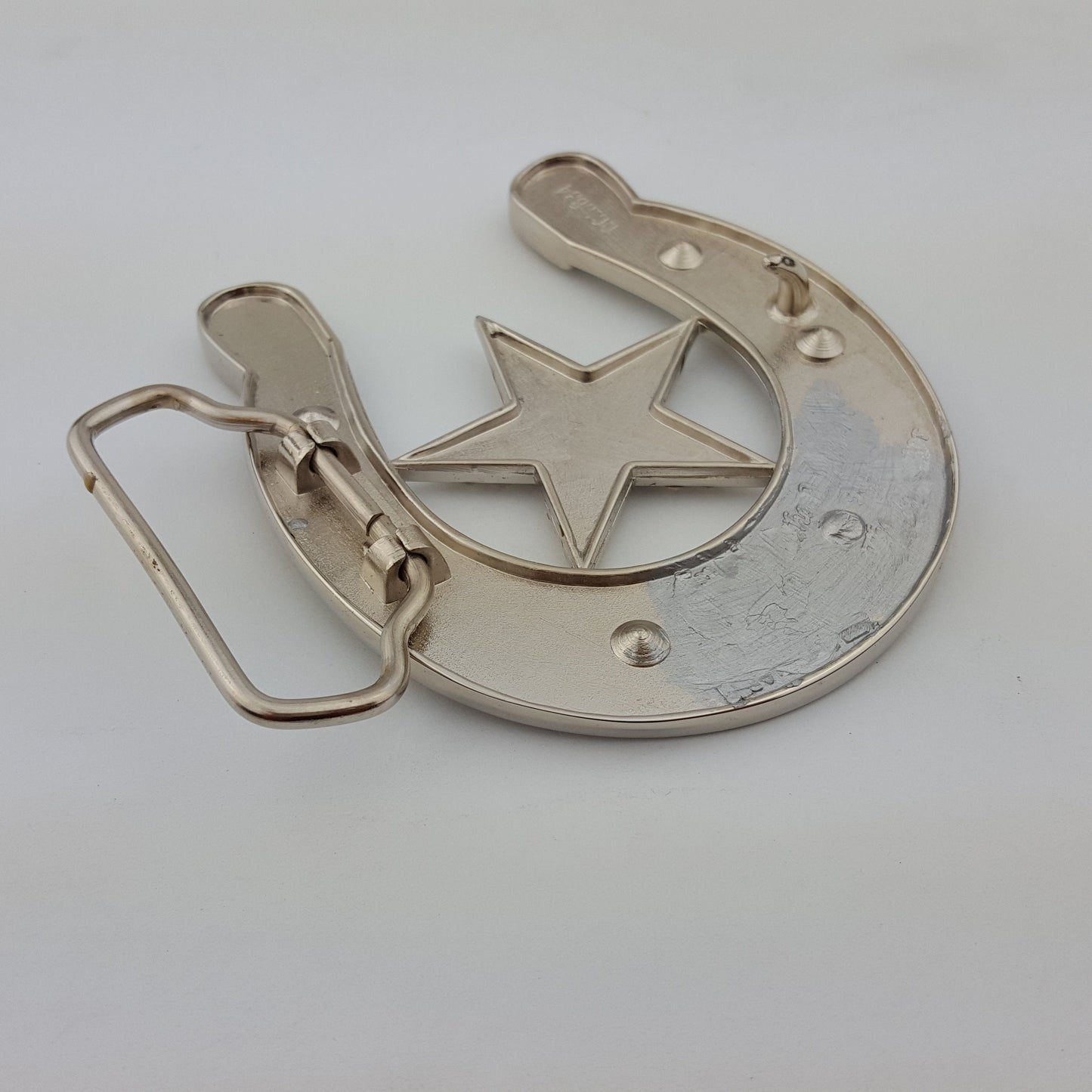 Buckle Sale: Crystal Horseshoe and Star Belt Buckle