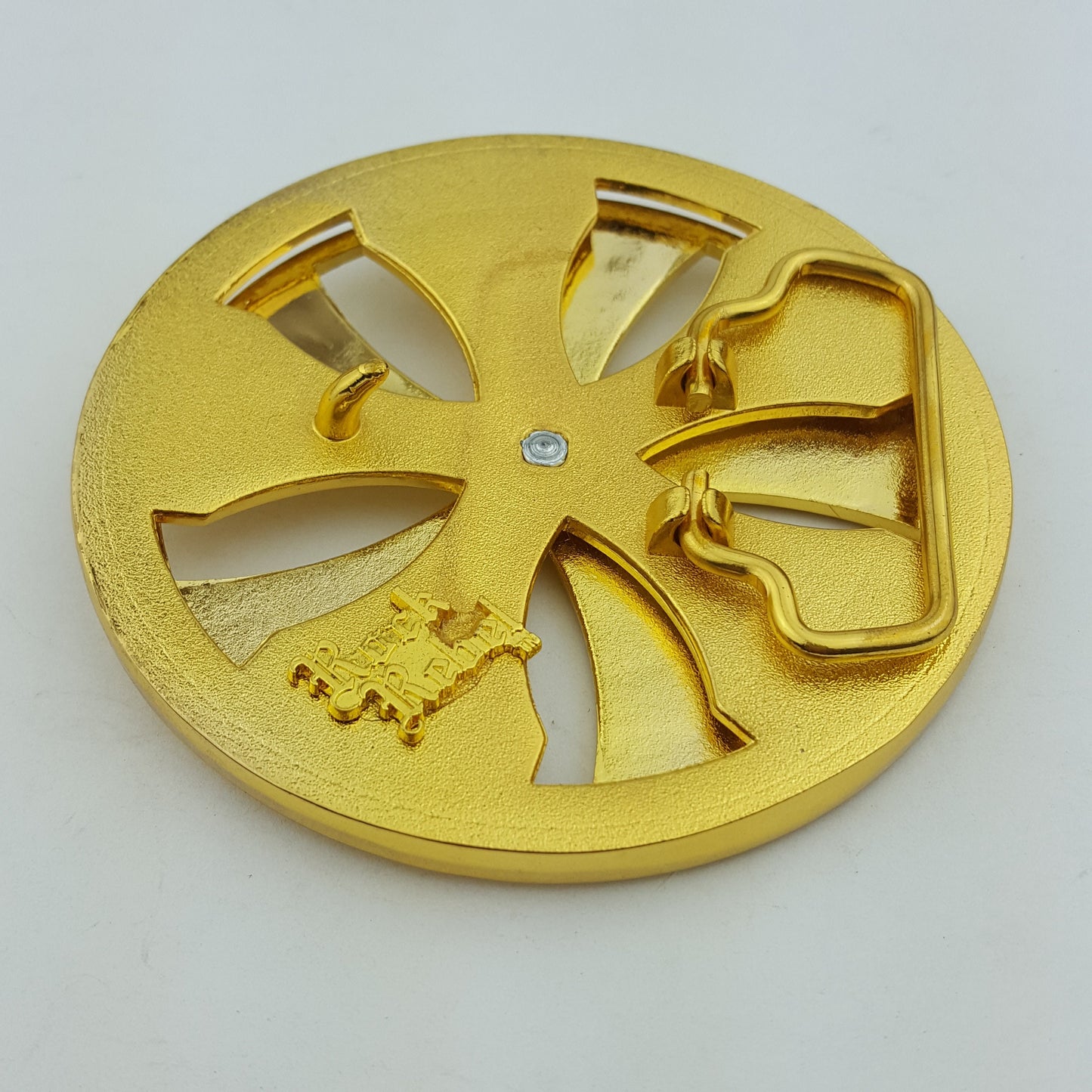Buckle Sale: Gold DUB Wheel Spinner Belt Buckle