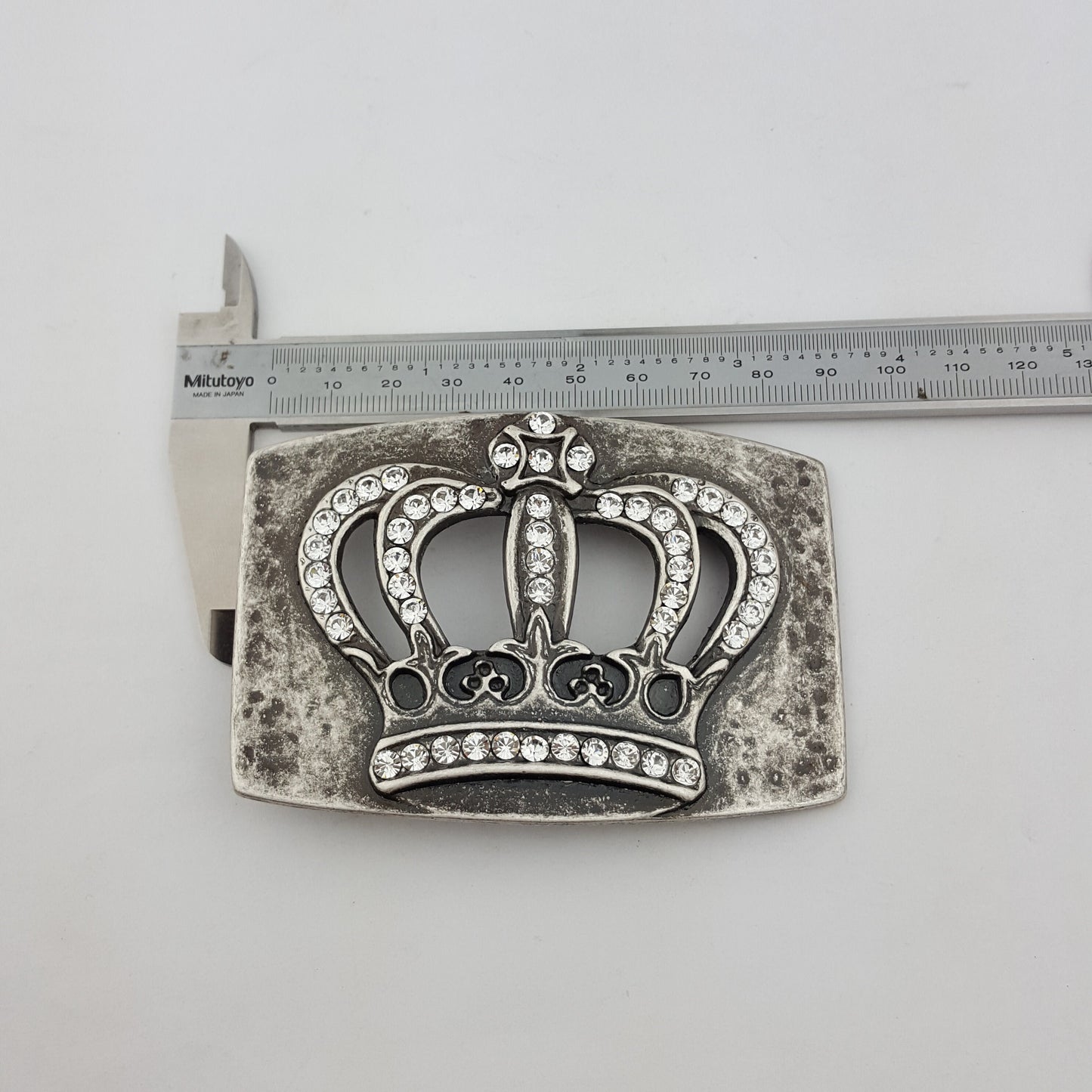 Buckle: Crystal Crown Belt Buckle