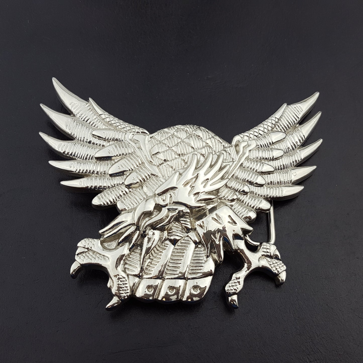 Buckle Sale: Shiny Silver American Eagle Belt Buckle