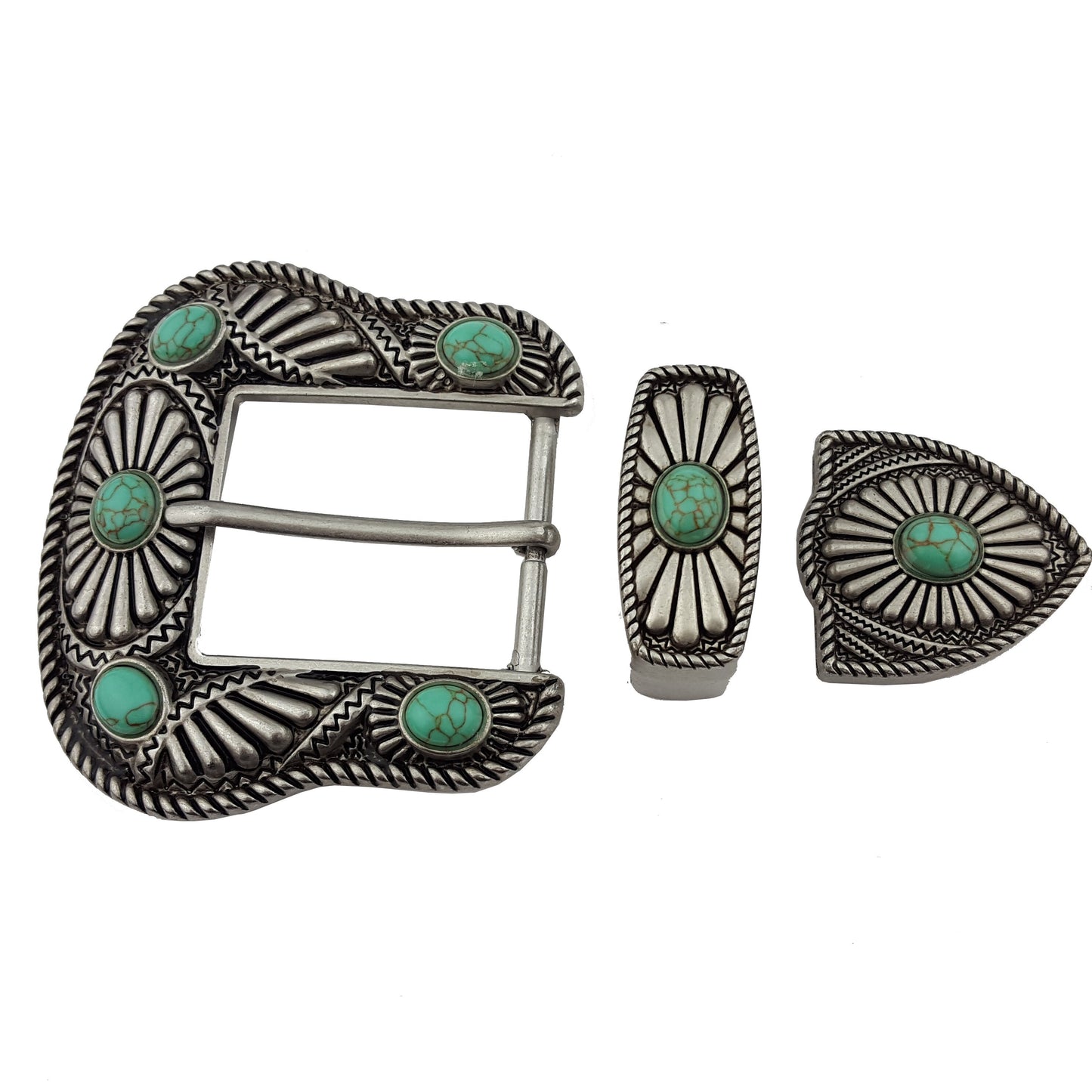 Buckle: Western/Navajo Style Buckle/Loop/Tip set