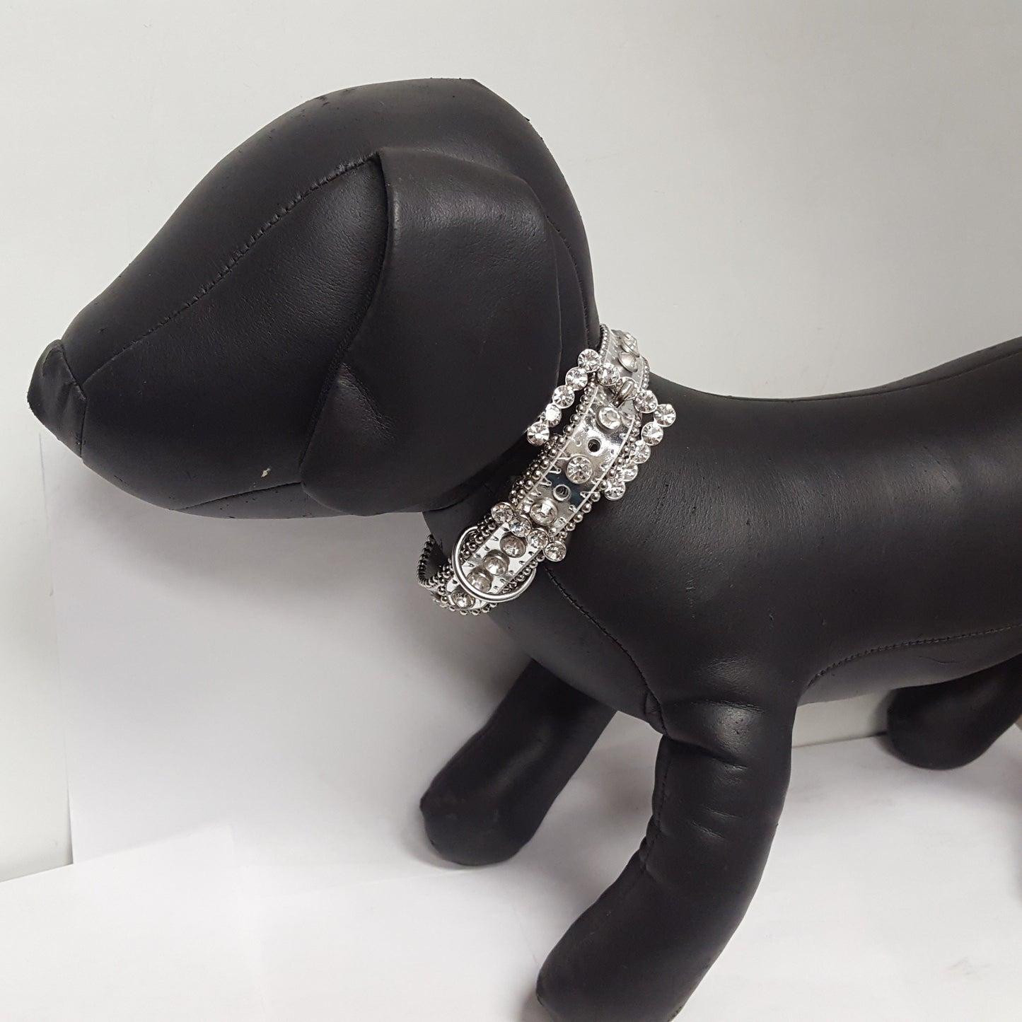 Collar: Crystal Dog Collar in Metallic gold or Silver