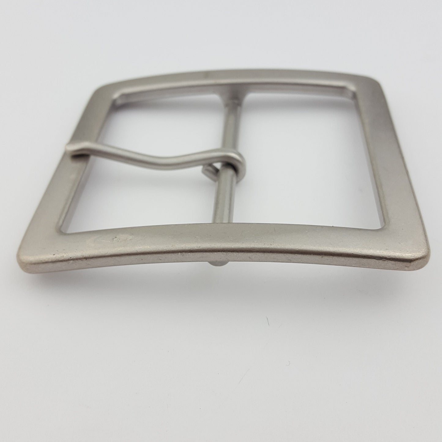 Buckle: Wide, Almost Square Shape Silver Buckle