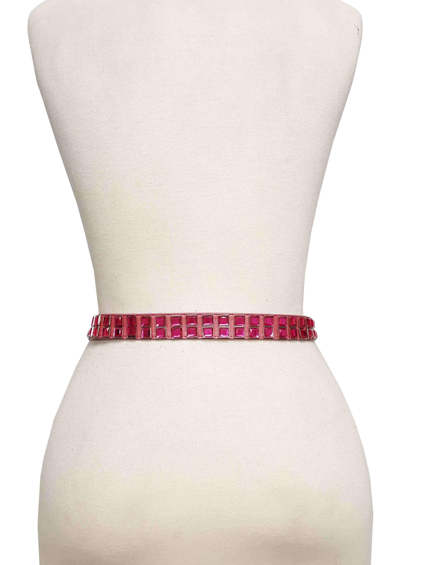 Belt Sale: Genuine Lambskin Crystal Bow Belt