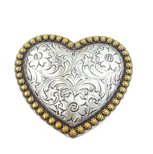 Buckle: Western Statement Heart Buckle