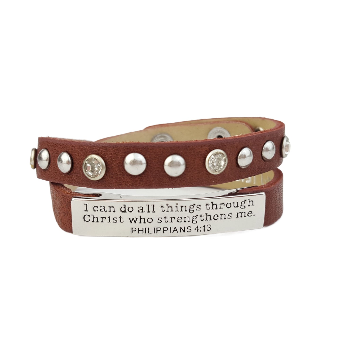 Bracelet: Double wrap Bracelet w. Bible Verses