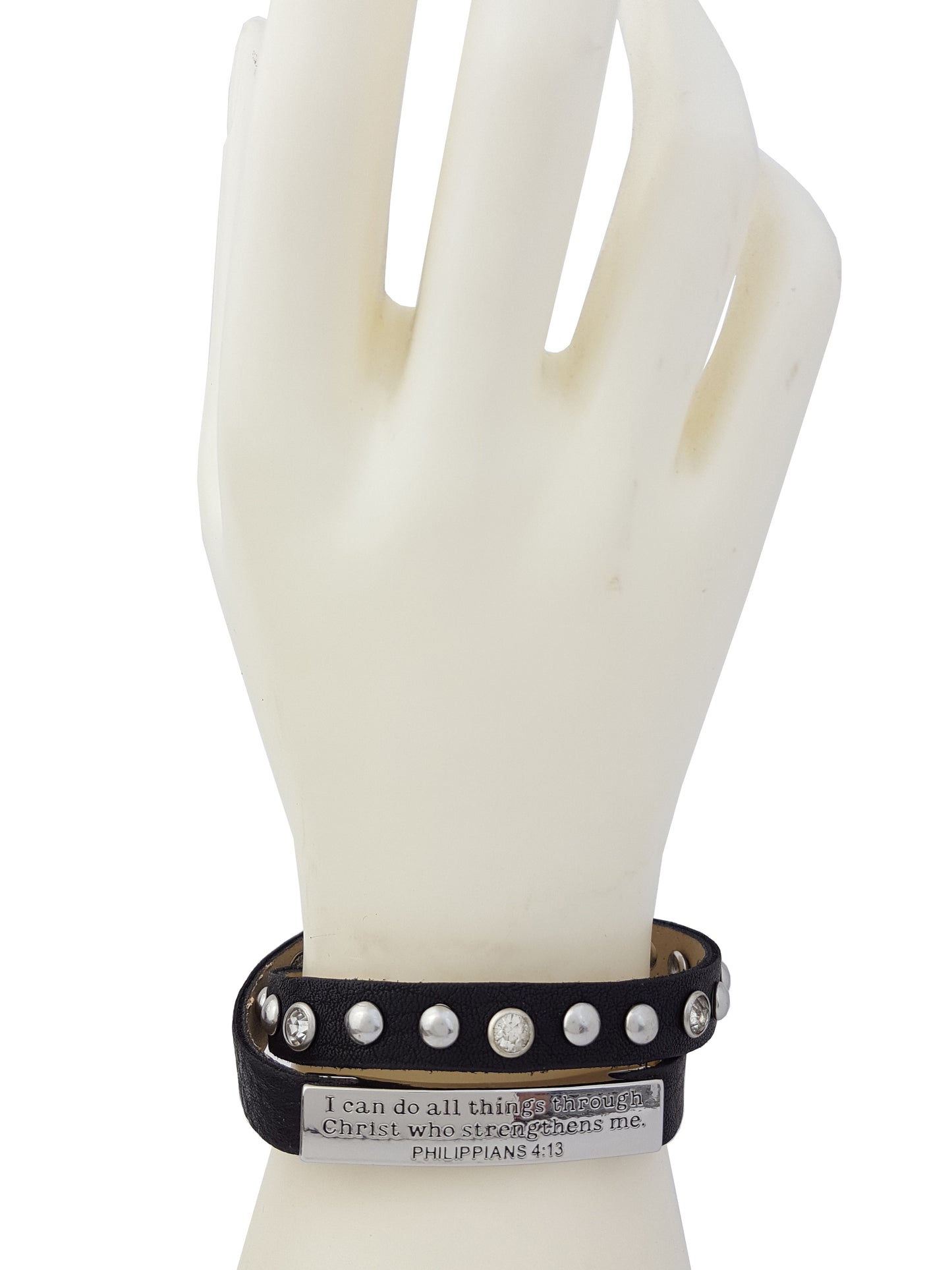 Bracelet: Double wrap Bracelet w. Bible Verses
