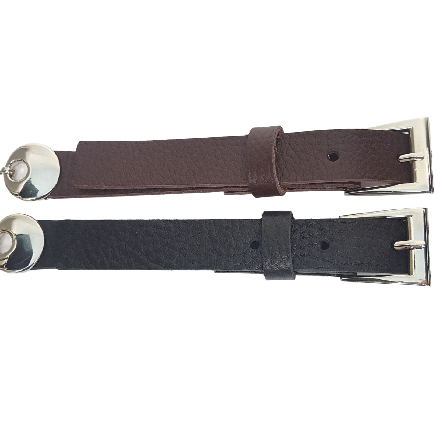 Belt Sale: Silver O-Ring Chain Belt with leather tabs
