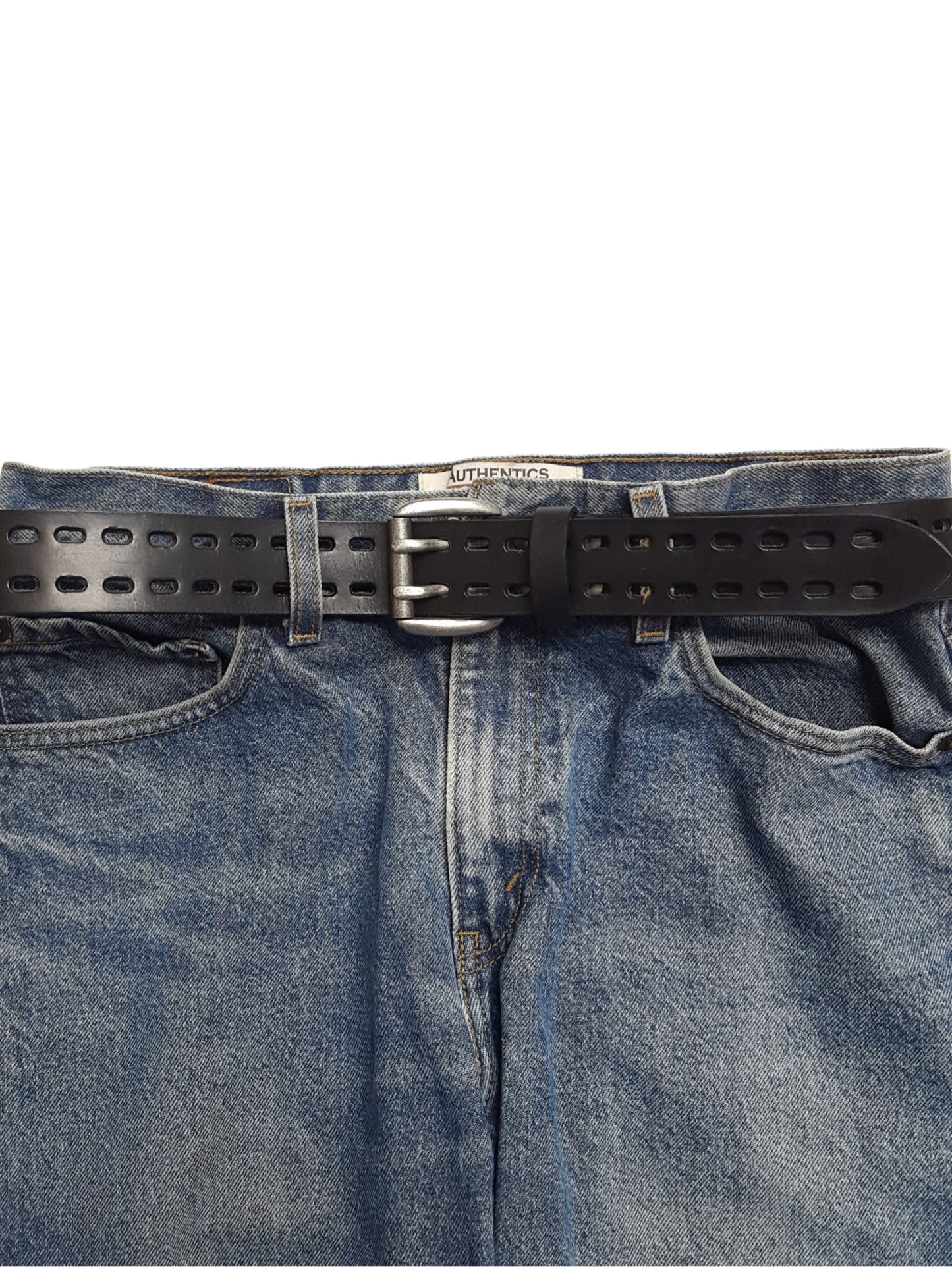 Belt: Unisex Casual Leather Jean Belt