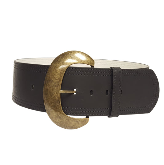Belt: Wide Width Statement Buckle Belt